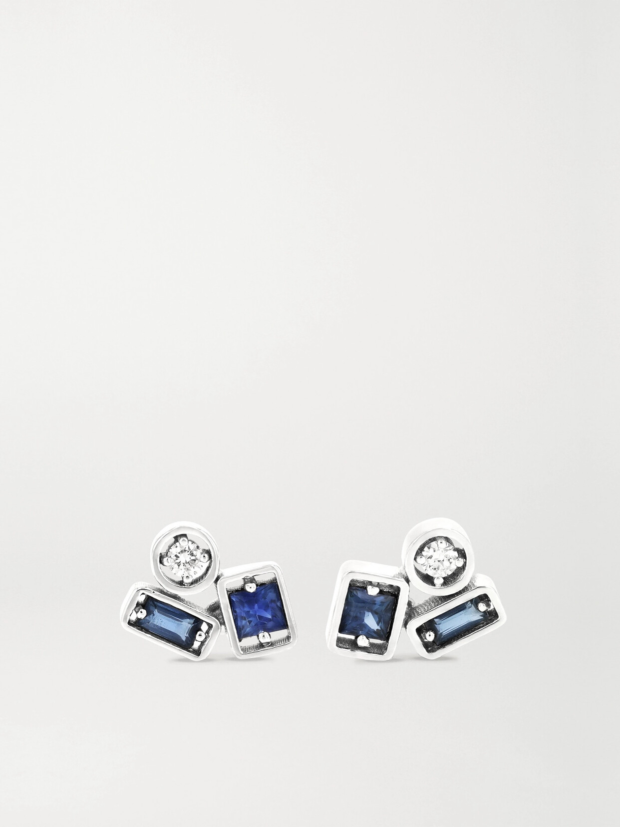 Suzanne Kalan 18-karat White , Sapphire And Diamond Earrings