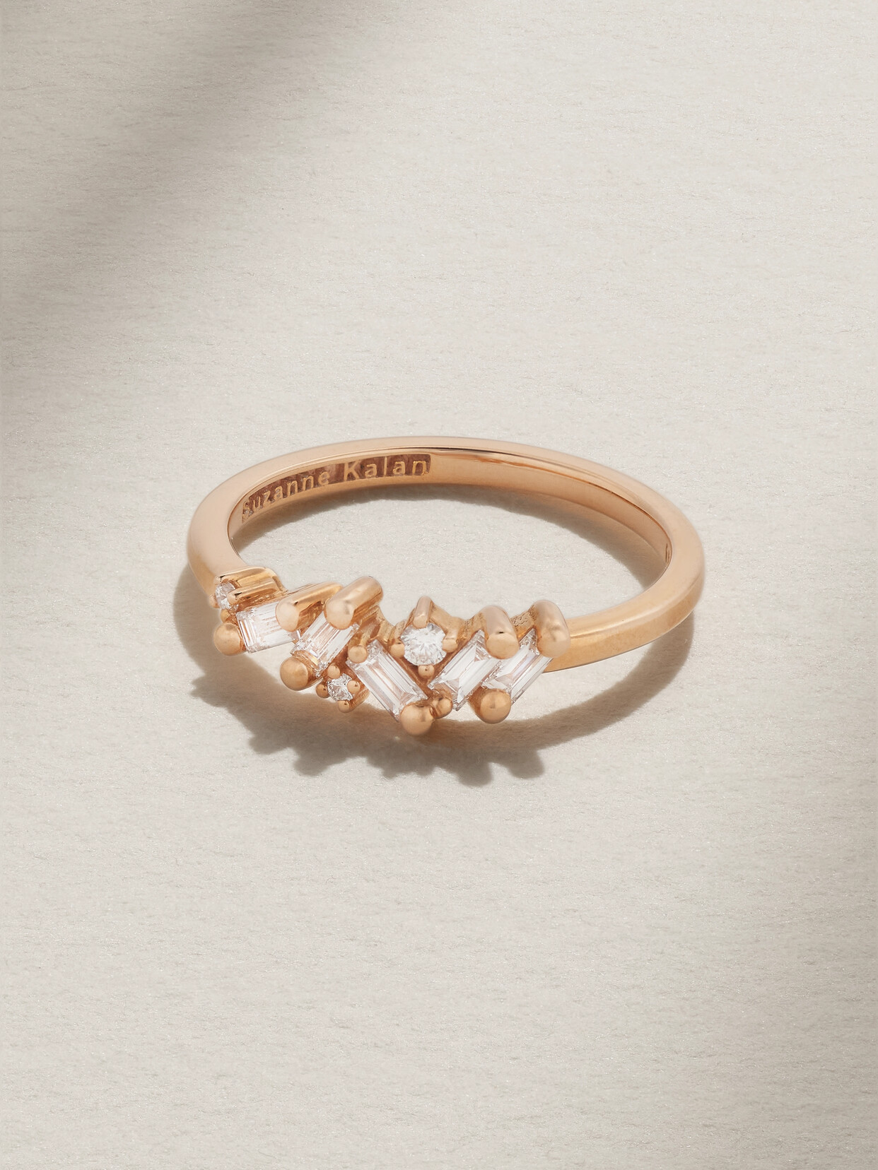 Suzanne Kalan 18-karat Rose Gold Diamond Ring