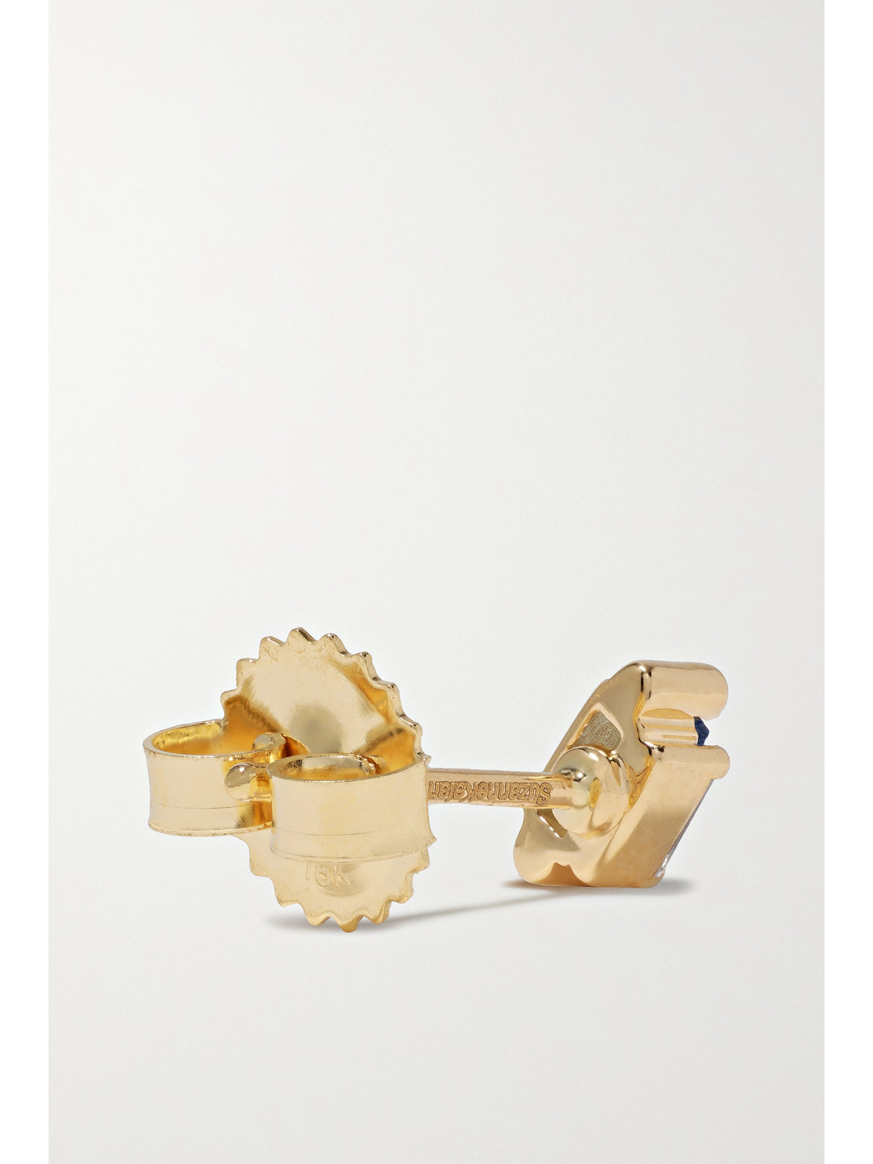 Suzanne Kalan 18-karat Gold, Sapphire And Diamond Earrings In Gold