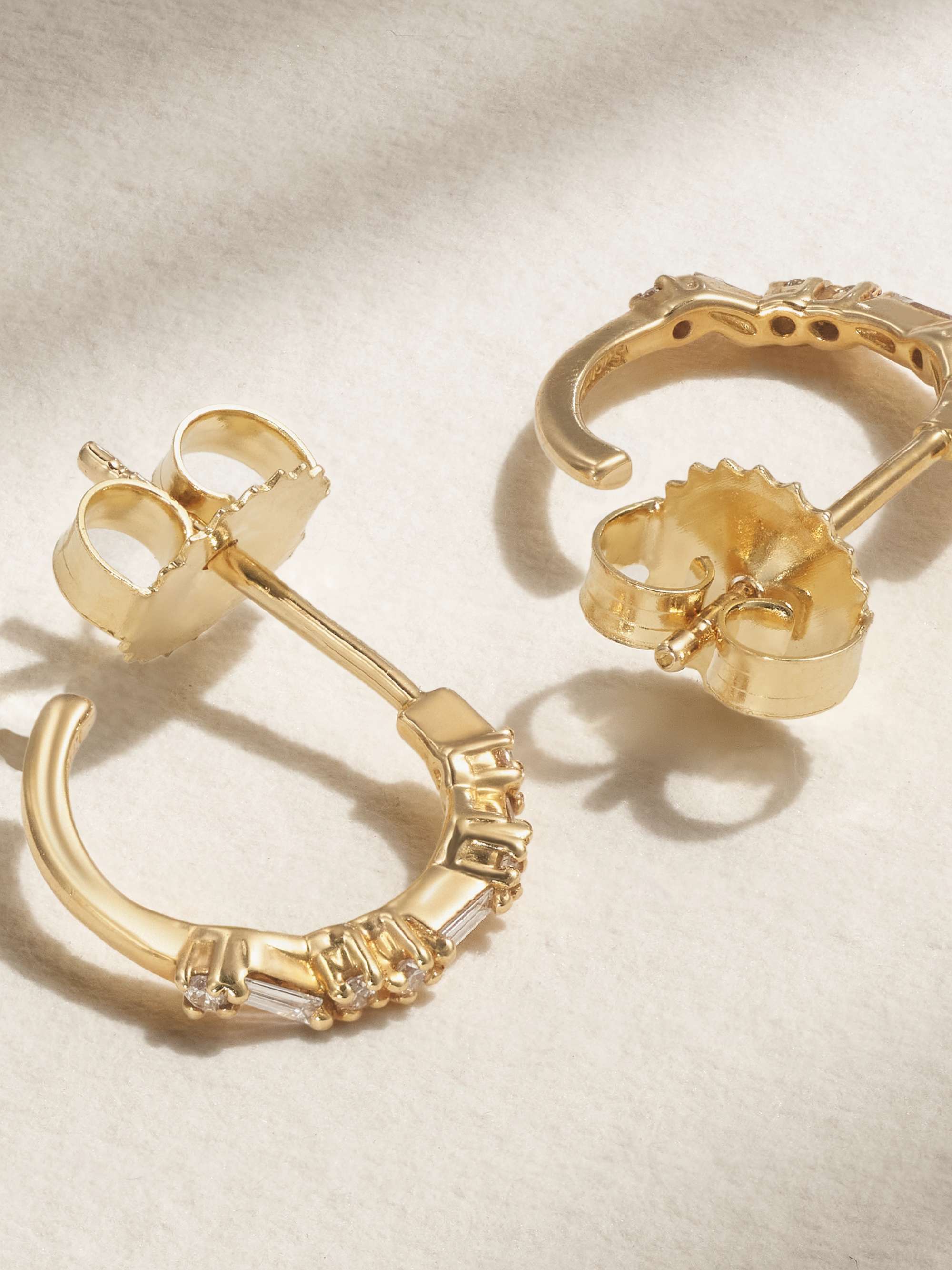 SUZANNE KALAN 18K 黄金钻石耳环