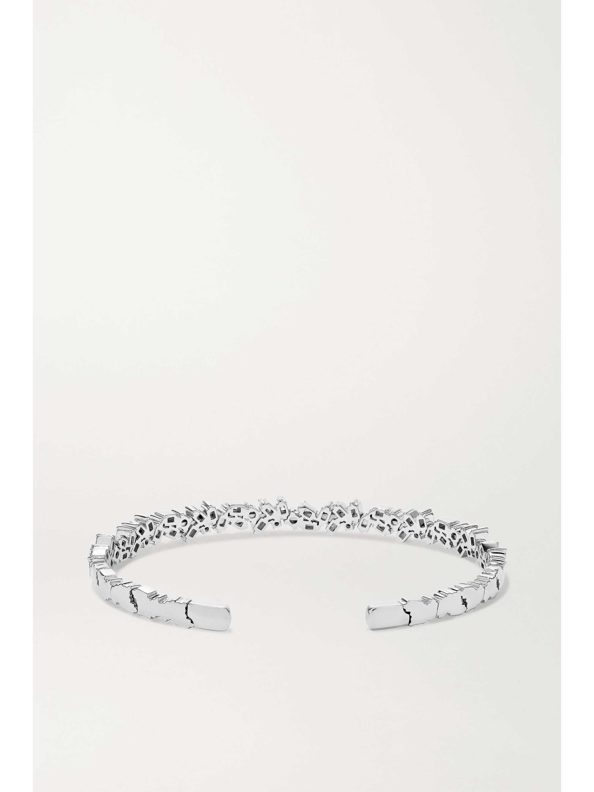 SUZANNE KALAN 18-karat white gold diamond cuff