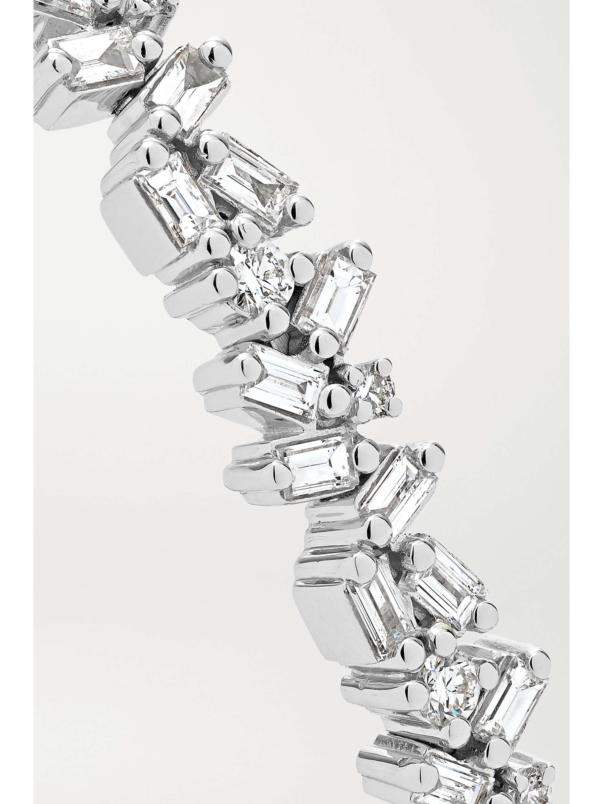 SUZANNE KALAN 18-karat white gold diamond cuff