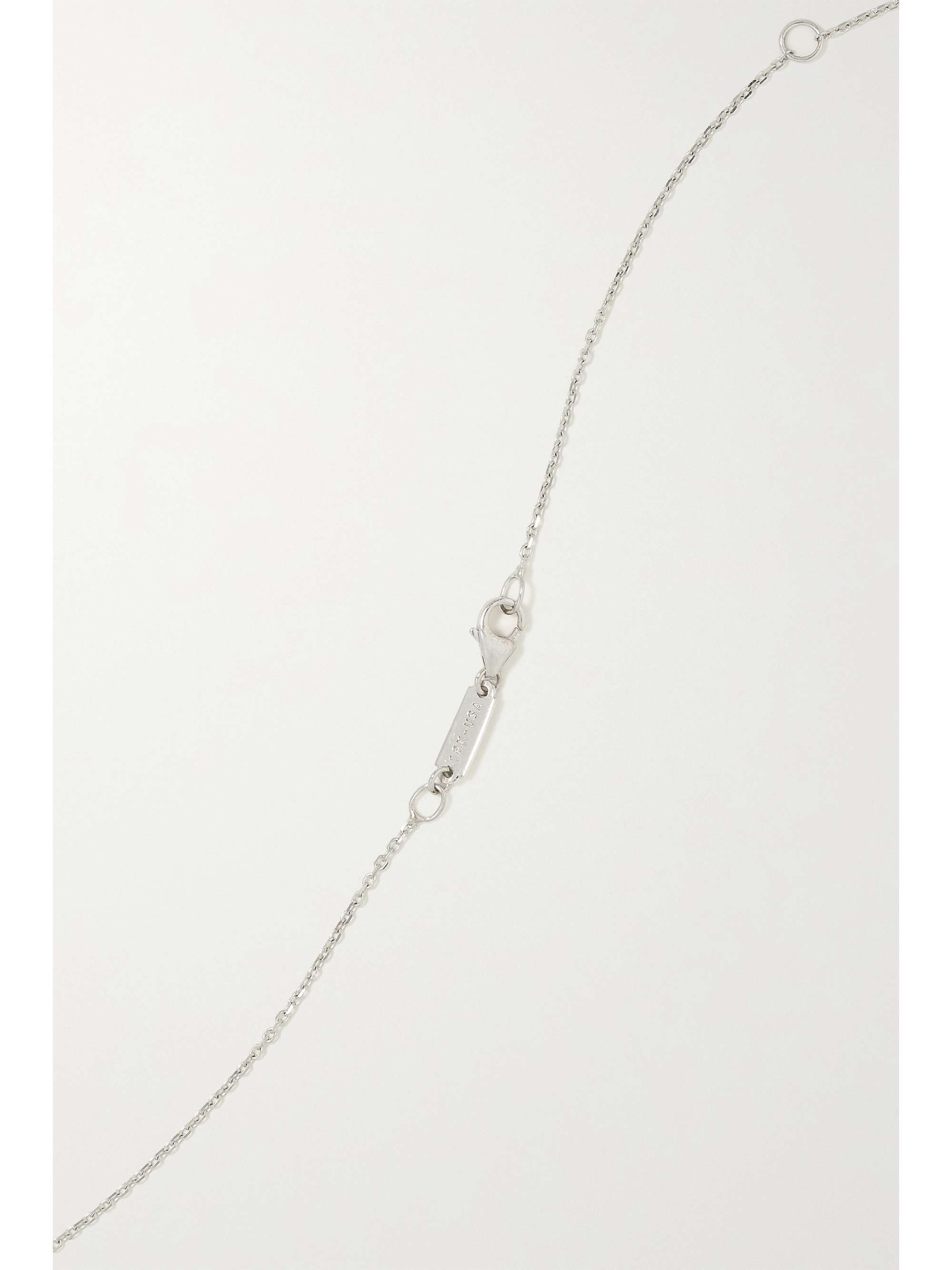 Gold 18-karat white gold diamond 