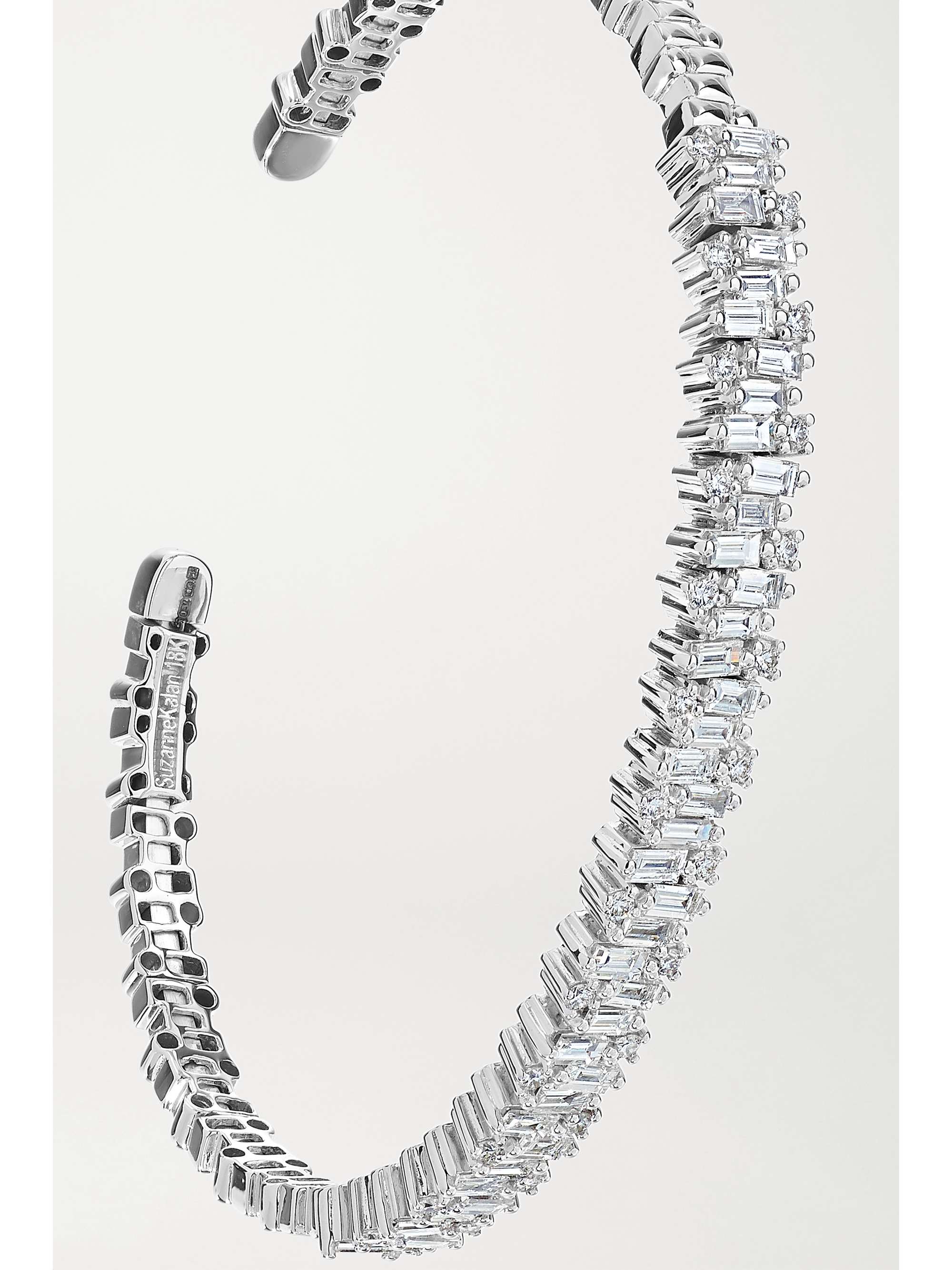 SUZANNE KALAN 18-karat white gold diamond cuff