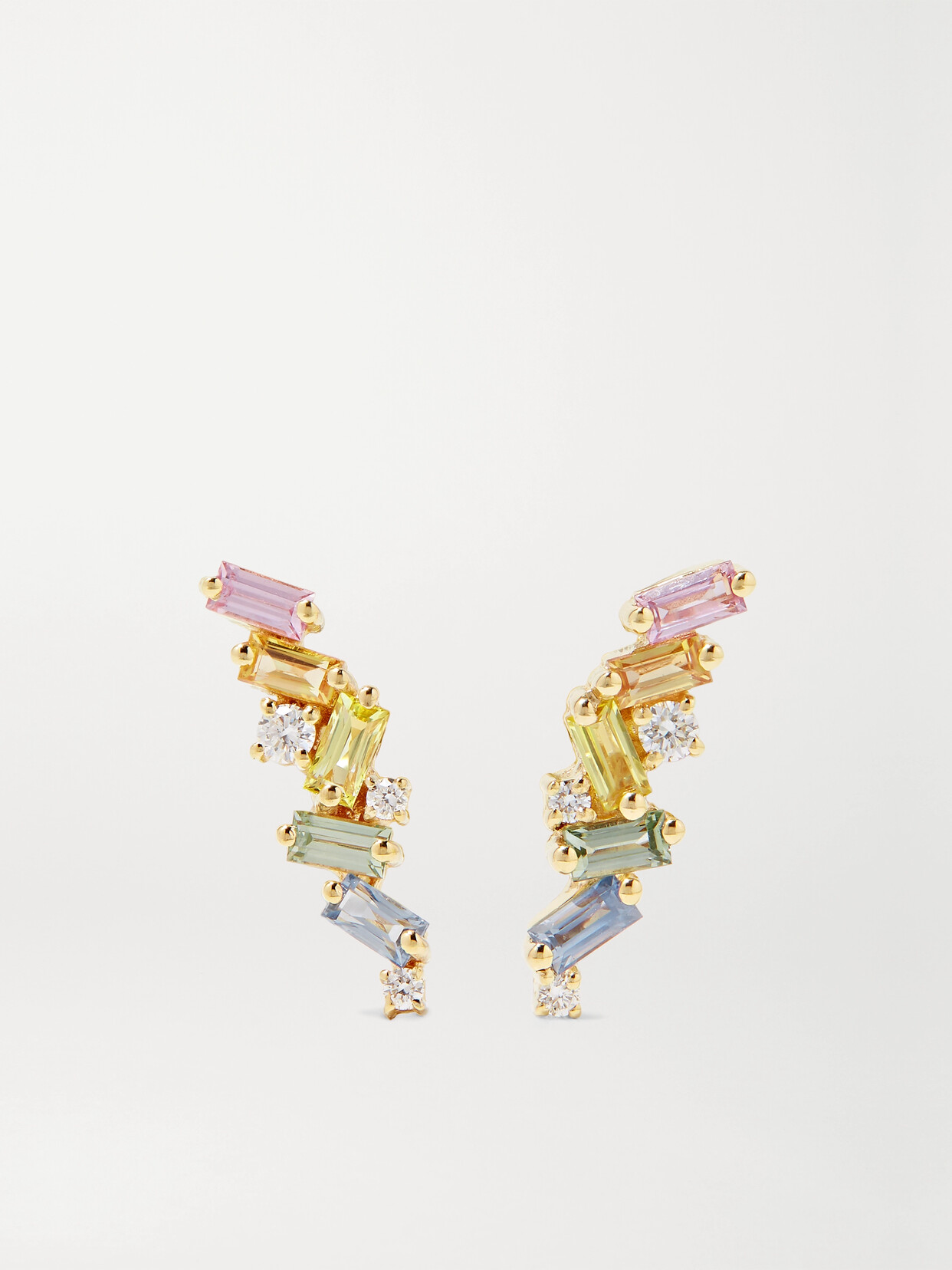 Suzanne Kalan 18-karat , Sapphire And Diamond Earrings