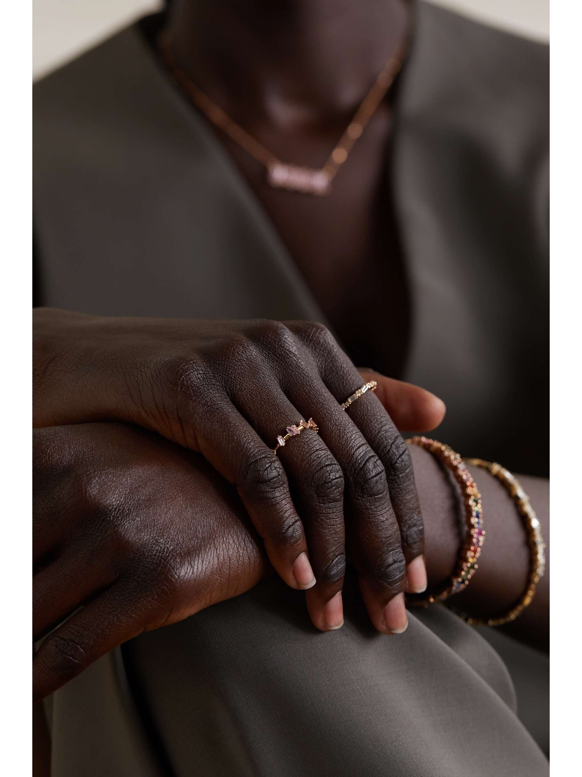 SUZANNE KALAN 18-karat gold sapphire ring