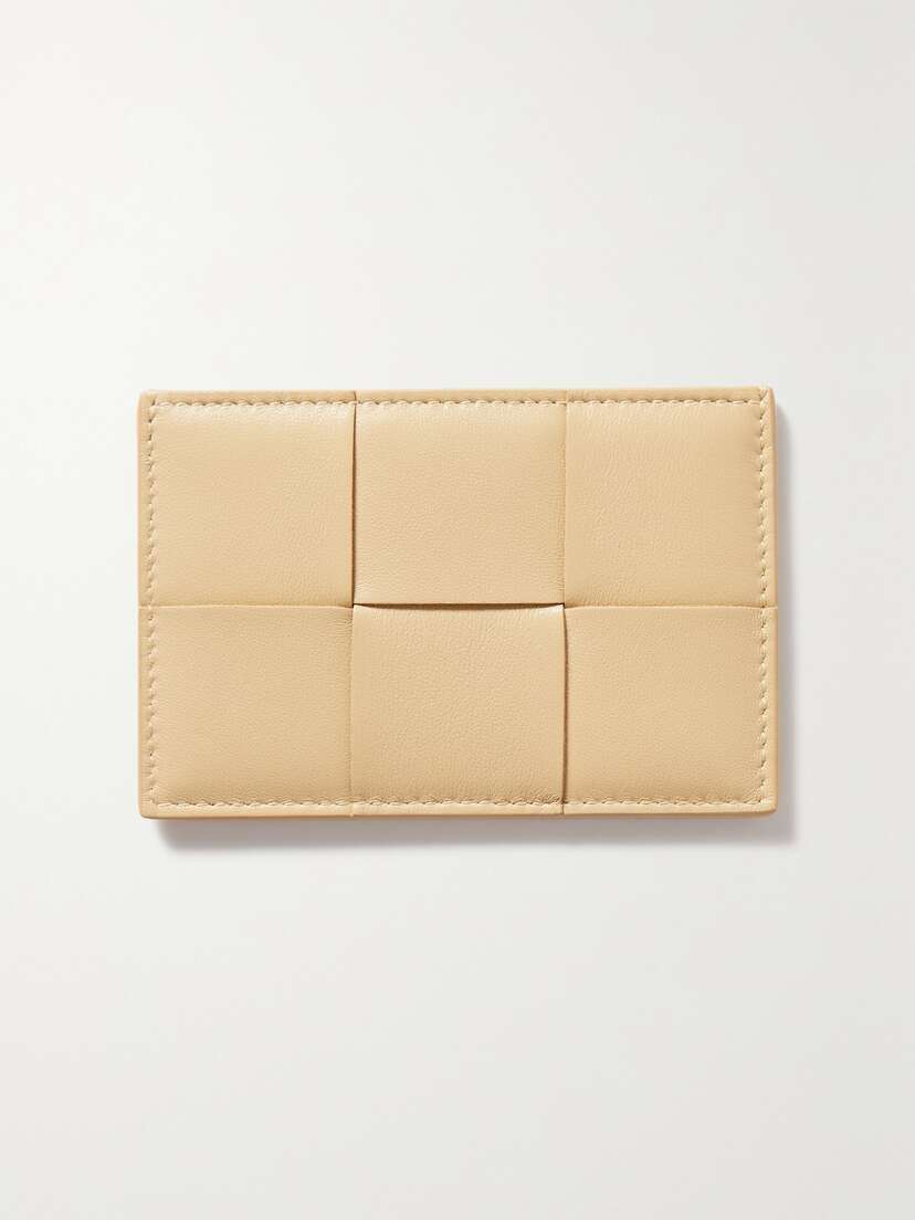 Bottega Veneta Cassette Intrecciato Leather Cardholder