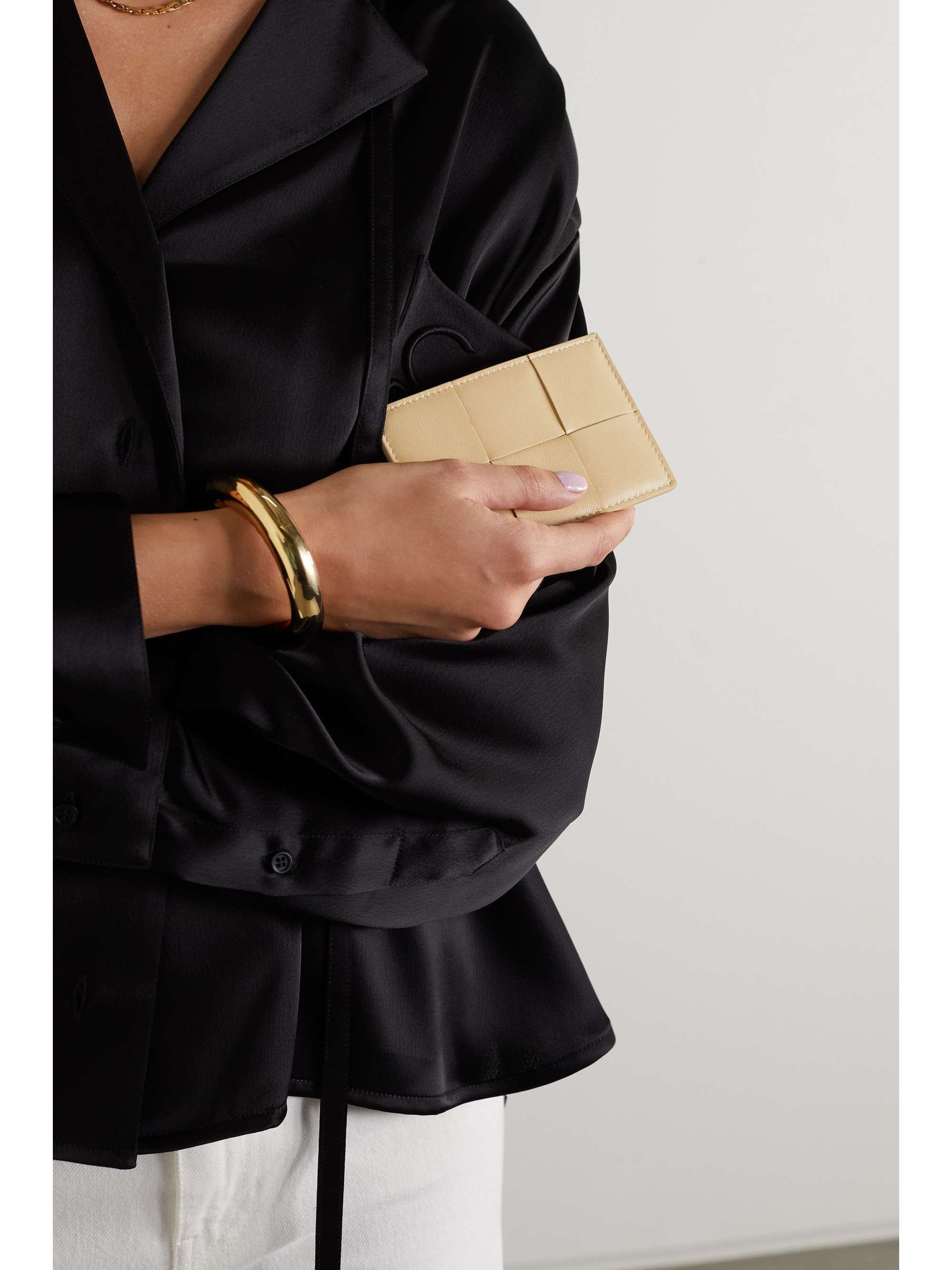 BOTTEGA VENETA Cassette intrecciato leather cardholder