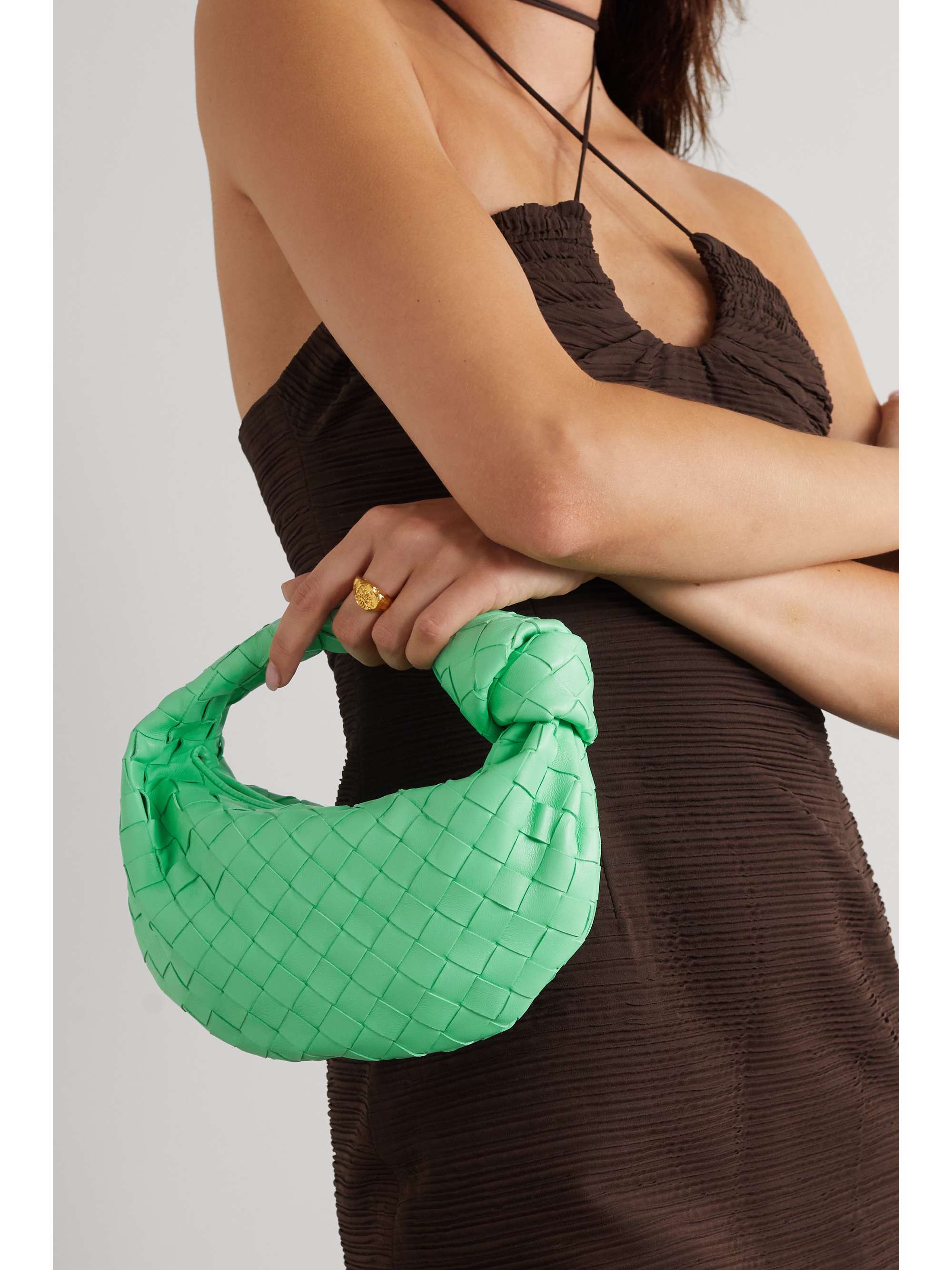 BOTTEGA VENETA Sac à main en cuir intrecciato à nœud Jodie Mini