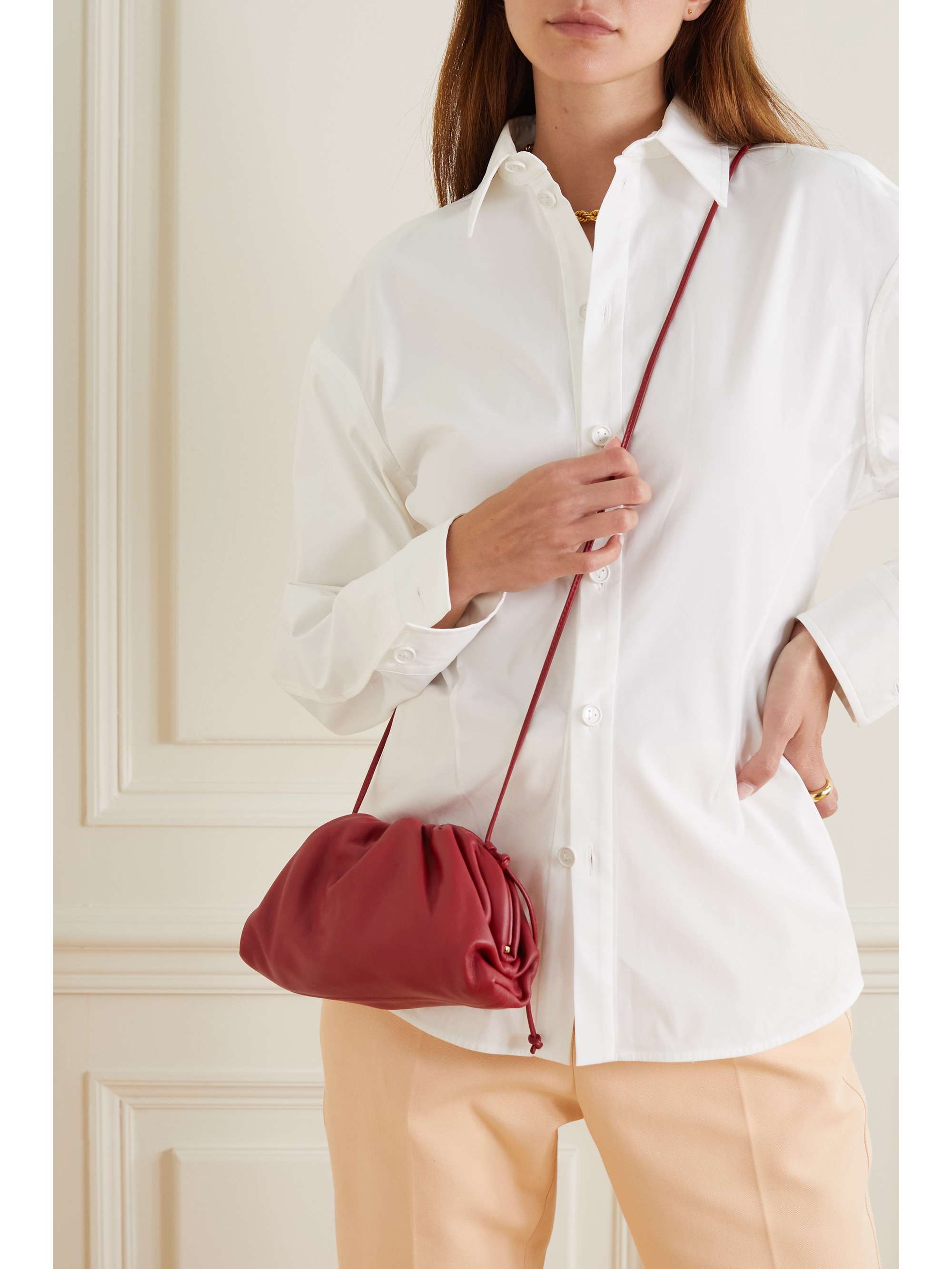 bottega veneta the pouch small leather clutch bag