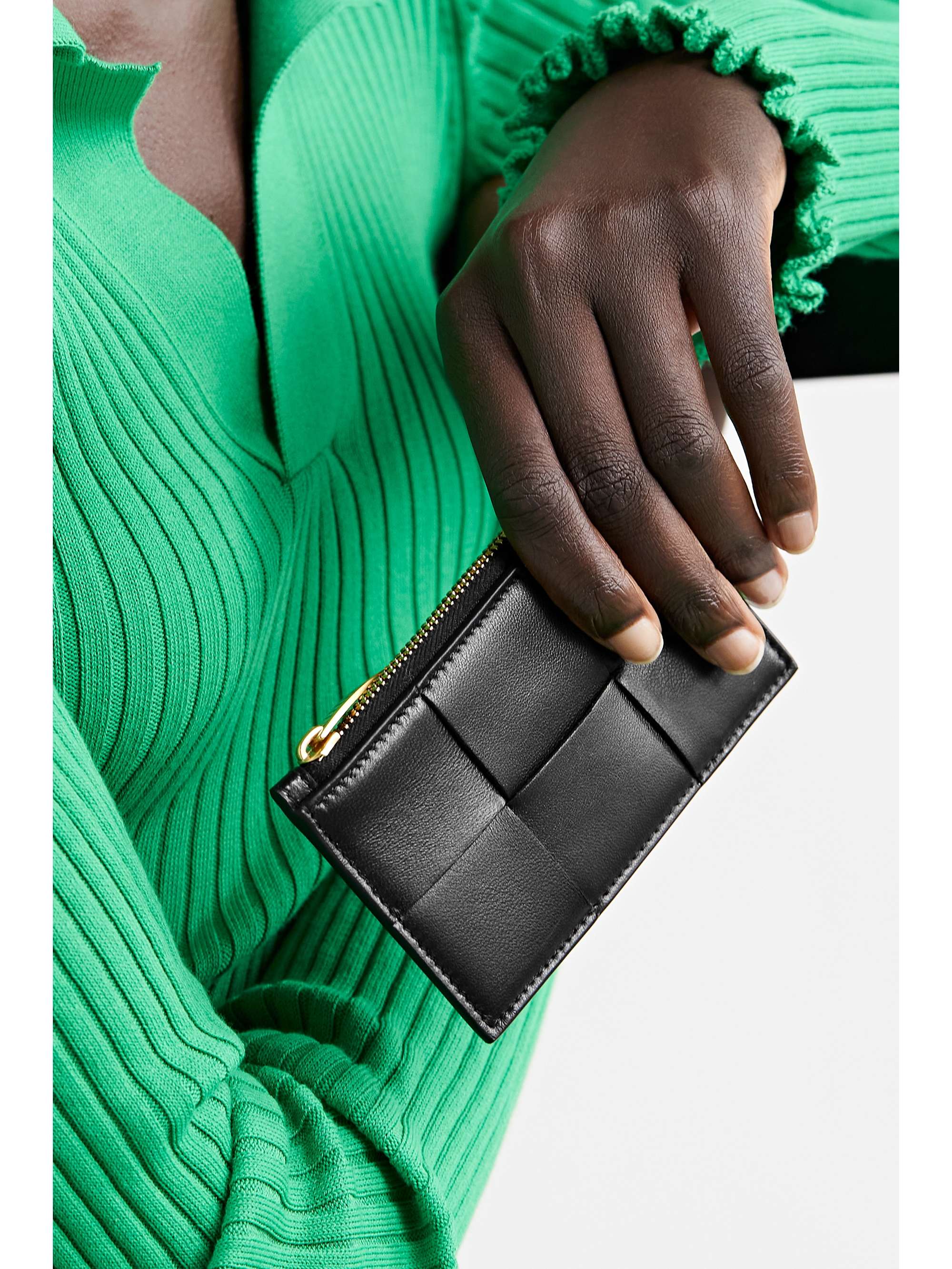 BOTTEGA VENETA Intrecciato leather cardholder