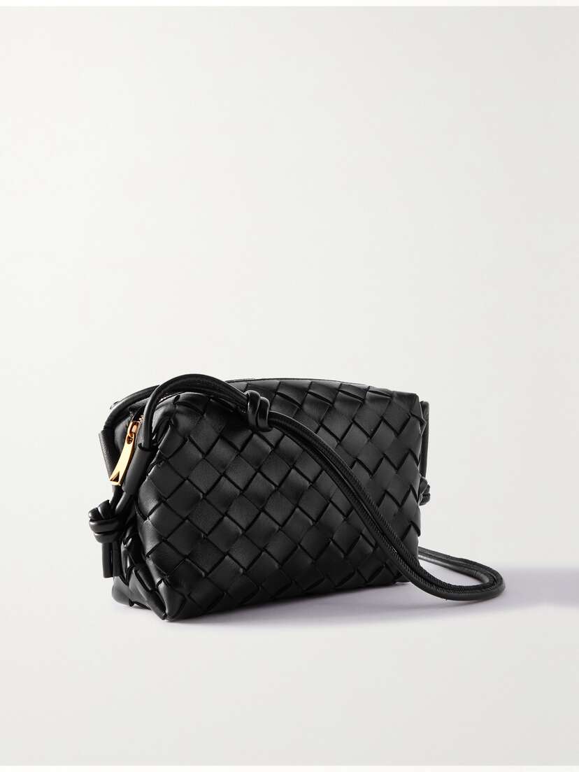 Bottega Veneta Loop Mini Intrecciato Leather Shoulder Bag