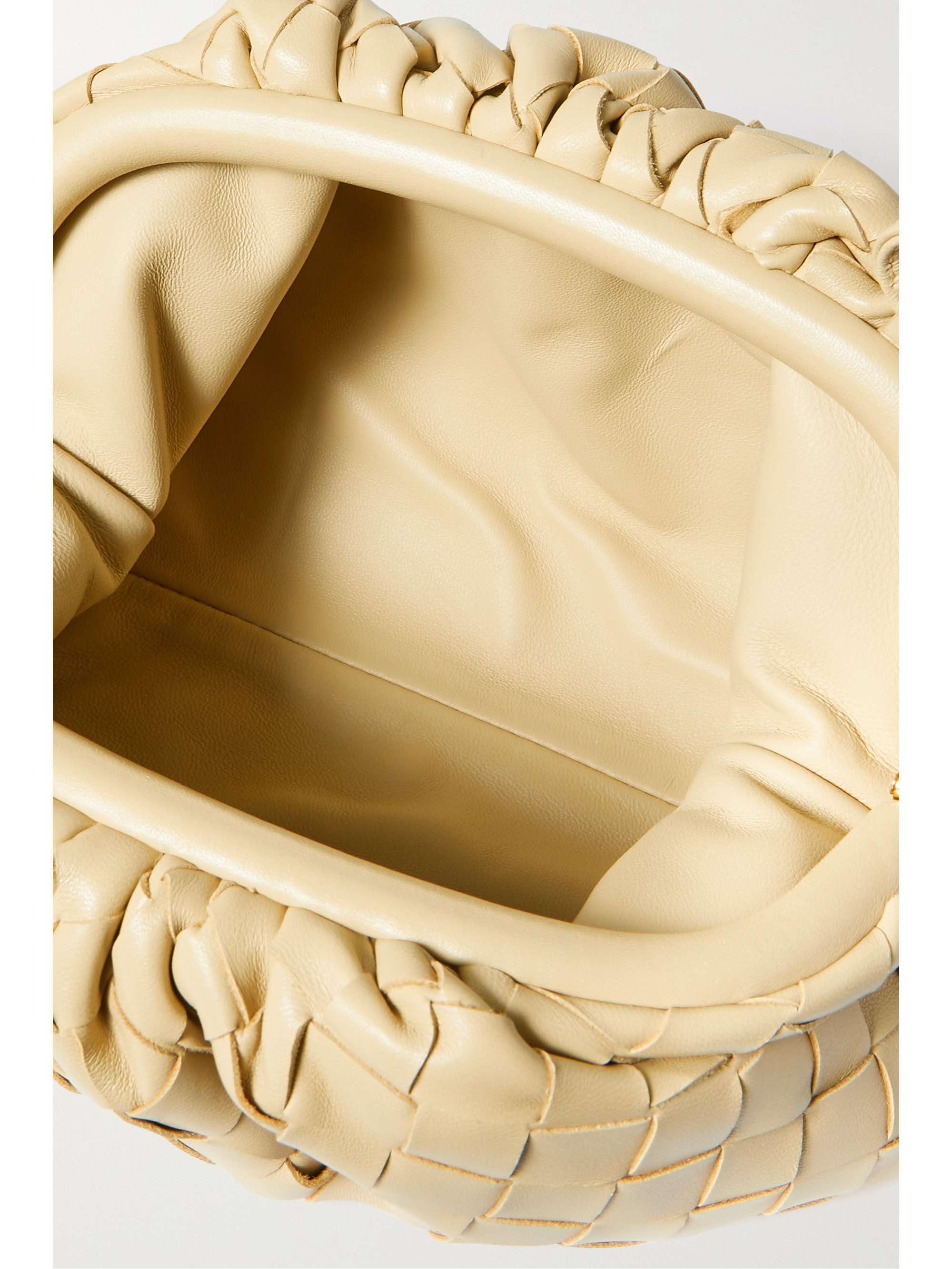 BOTTEGA VENETA The Pouch mini intrecciato leather clutch