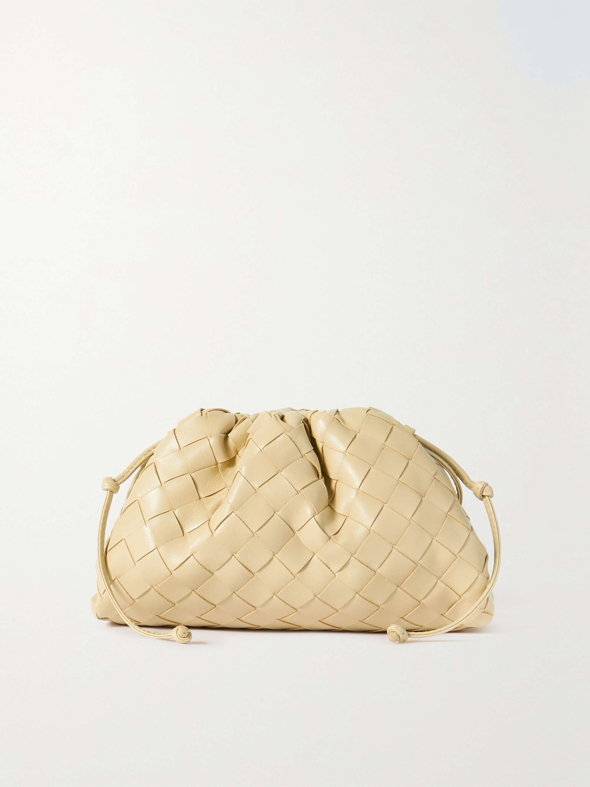 BOTTEGA VENETA The Pouch small intrecciato leather clutch