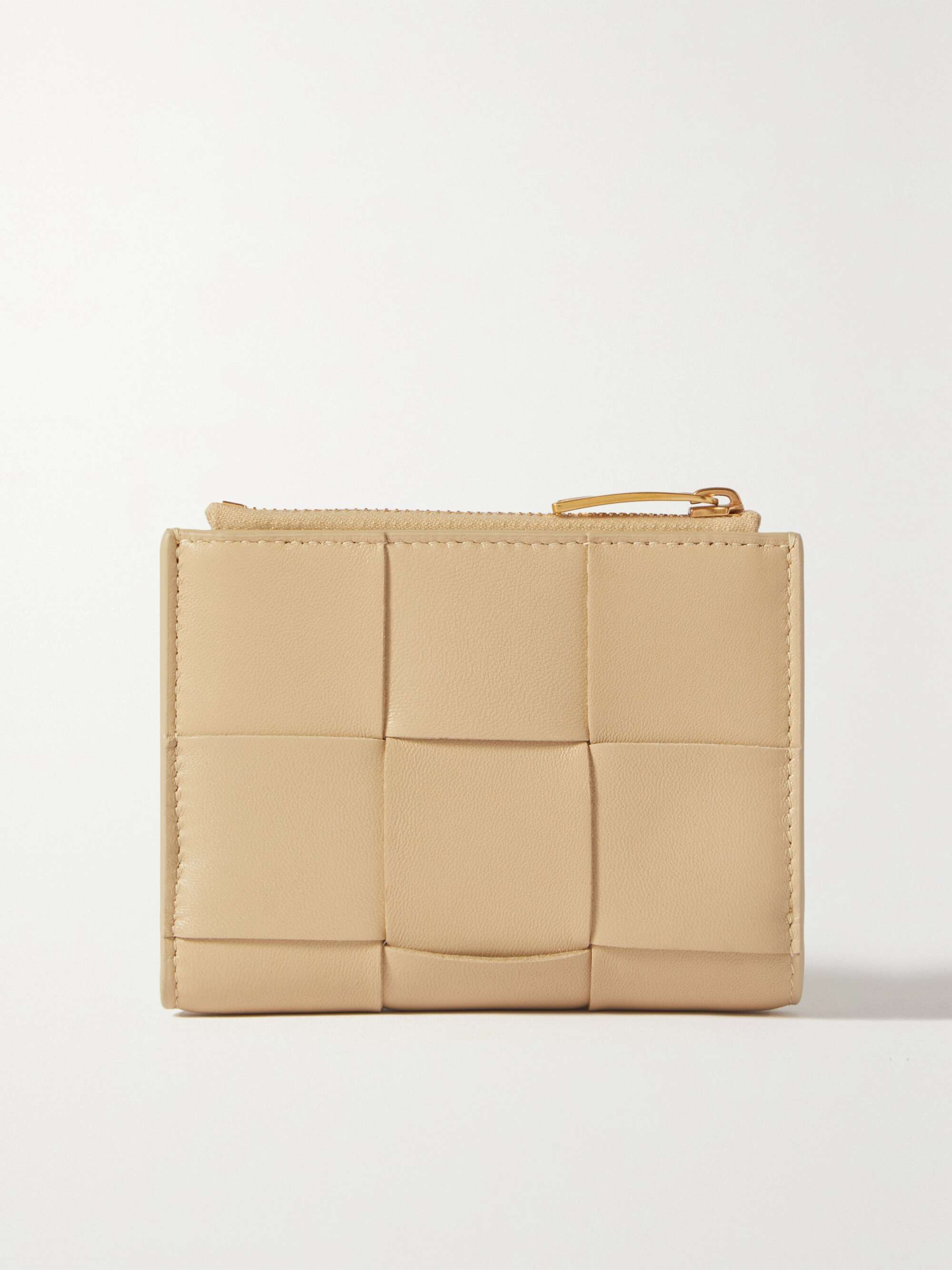 cassette intrecciato leather wallet