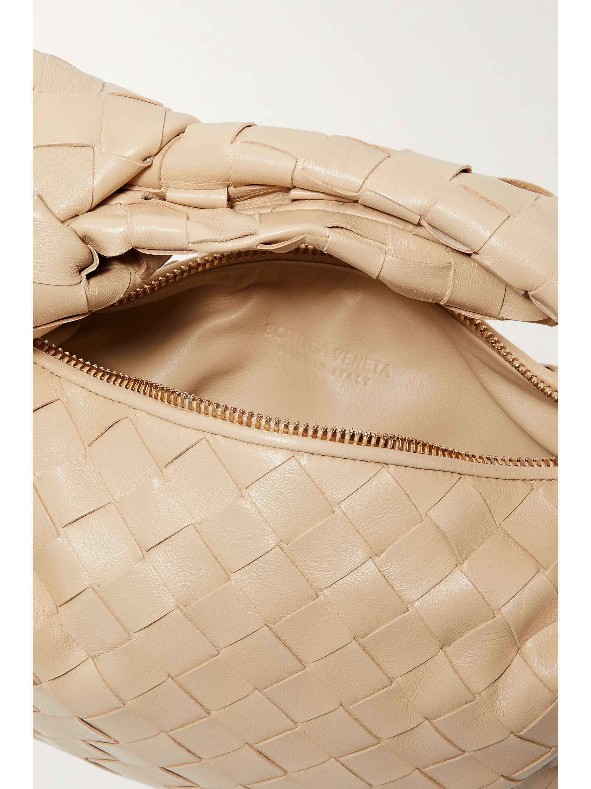 Bottega Veneta - Jodie Mini Knotted Intrecciato Leather Tote - Neutrals - One Size - Net A Porter