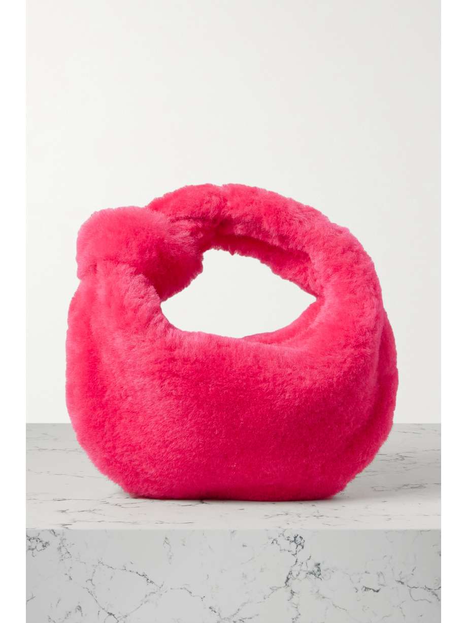 Knotted Shearling Tote