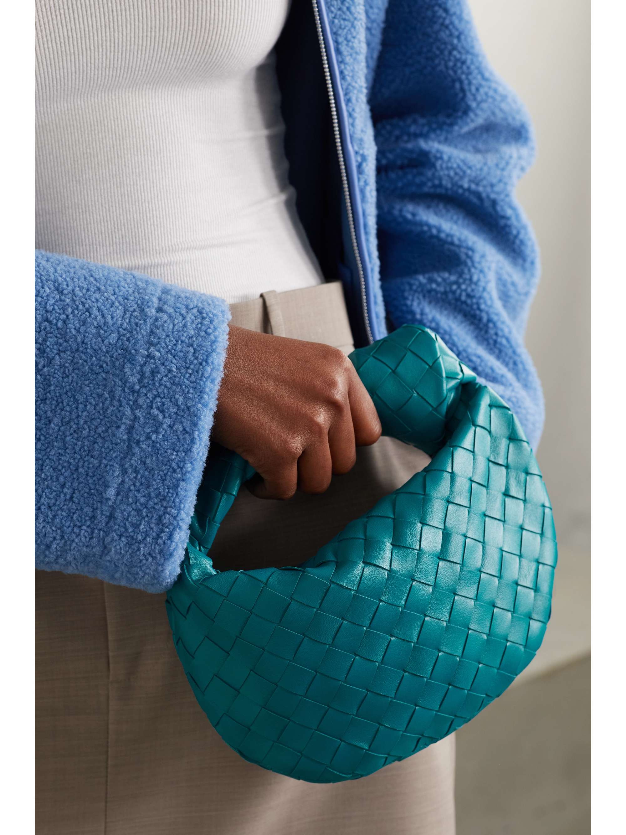 BOTTEGA VENETA Sac à main en cuir intrecciato à nœud Jodie Mini