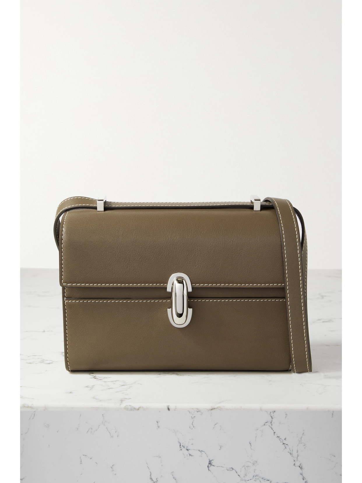 SAVETTE SYMMETRY 19 LEATHER SHOULDER BAG 