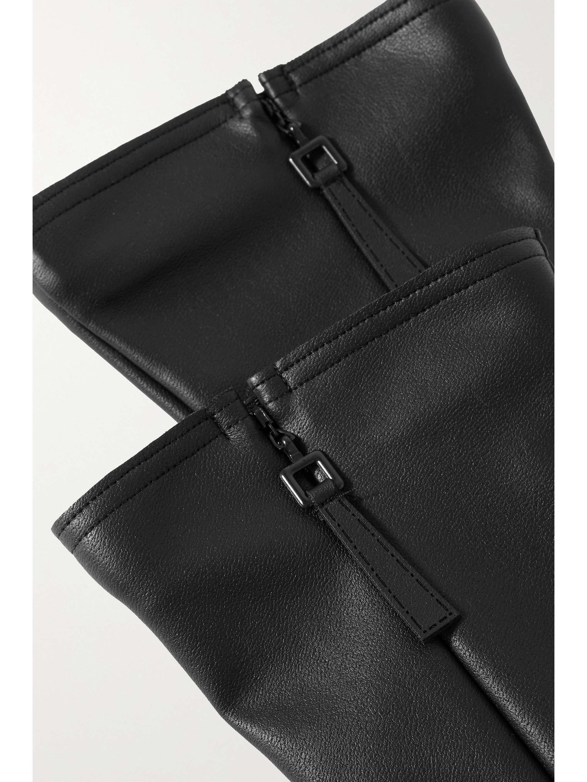 WOLFORD + Amina Muaddi vegan leather socks