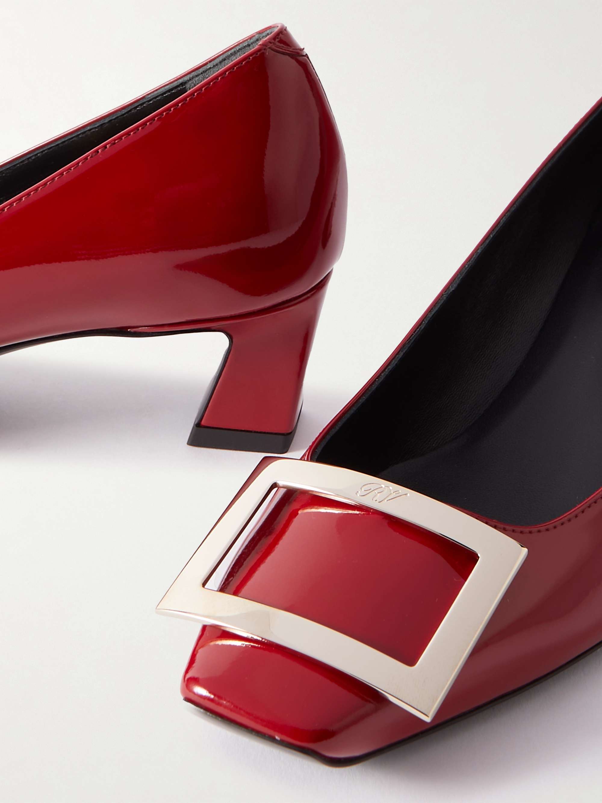 ROGER VIVIER Decollete Trompette patent-leather pumps