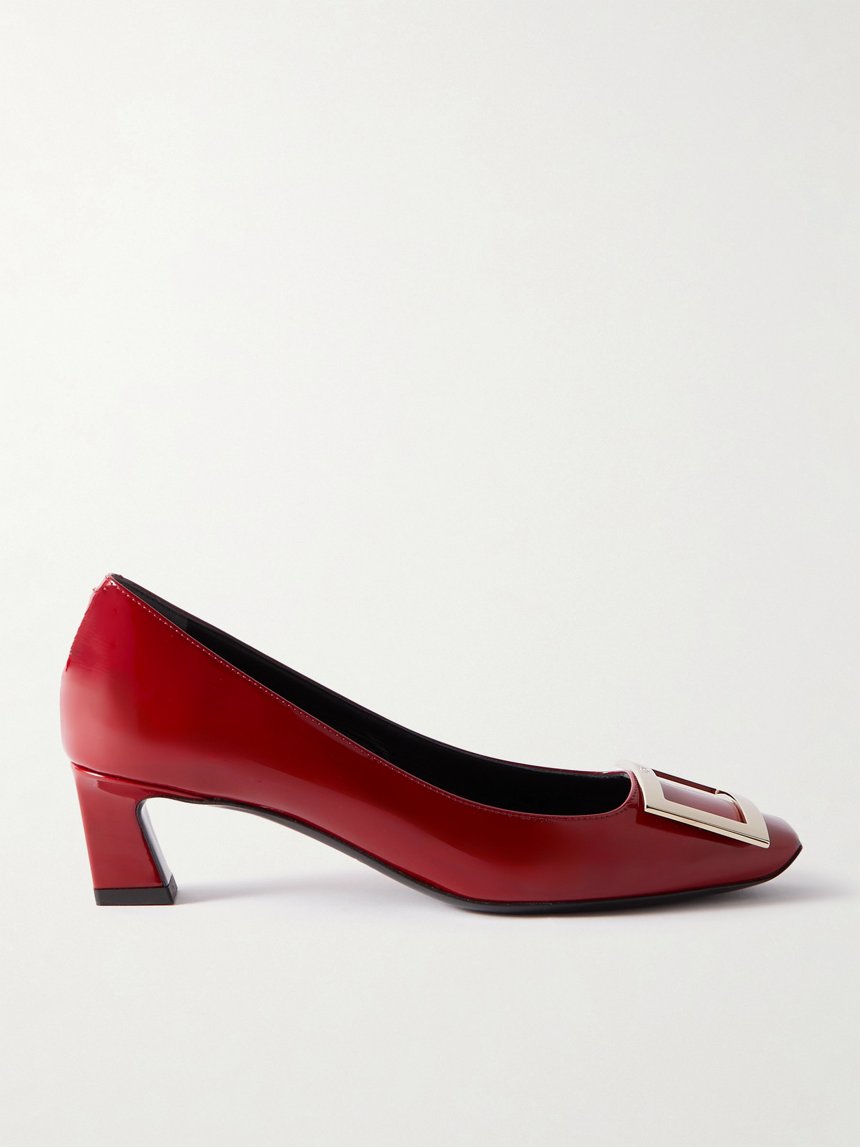 Roger Vivier Trompette Patent-leather Pumps In Red