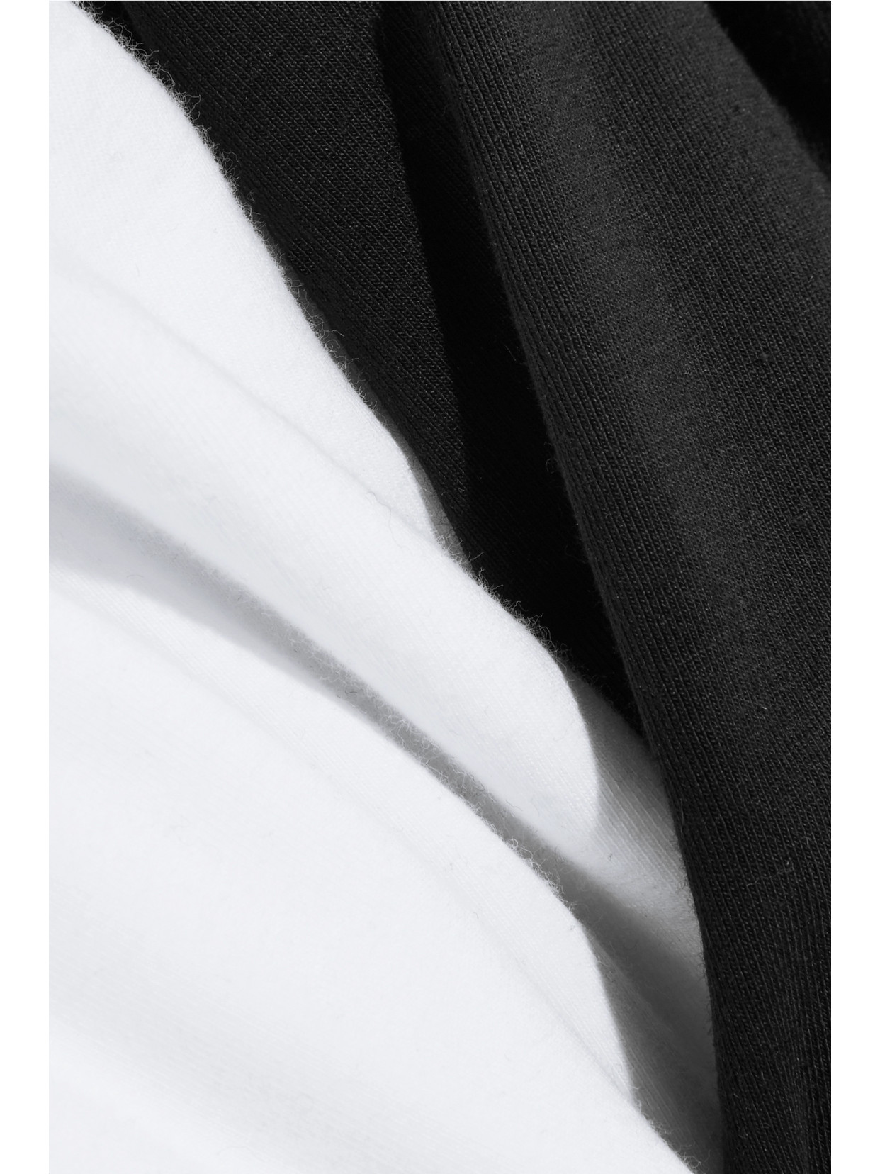 Skin + Net Sustain Clio Set Of Two Stretch Organic Pima Cotton Jersey Soft Cup Bras In Black