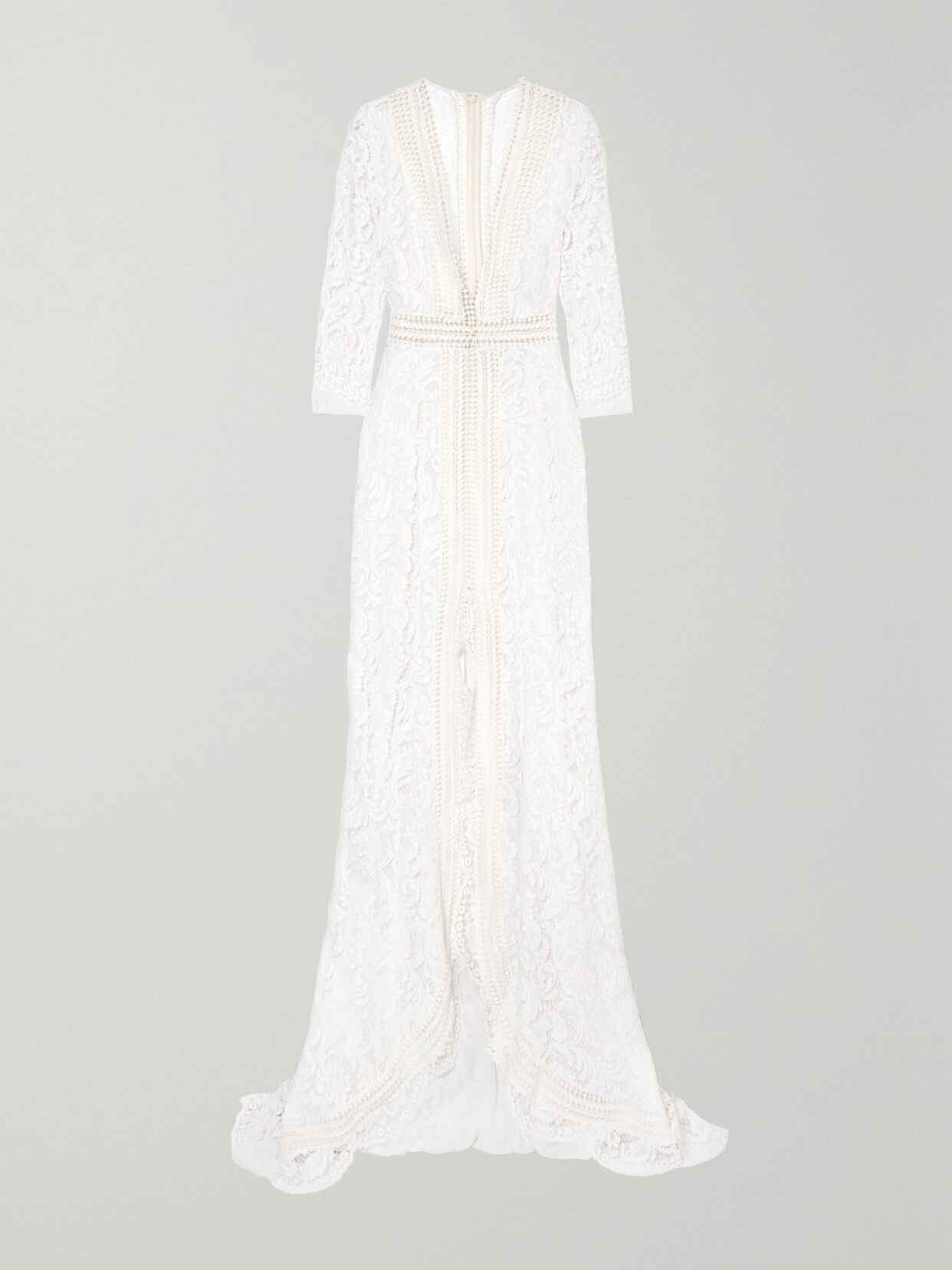 Galvan Sevilla Cotton-blend Lace Gown - White