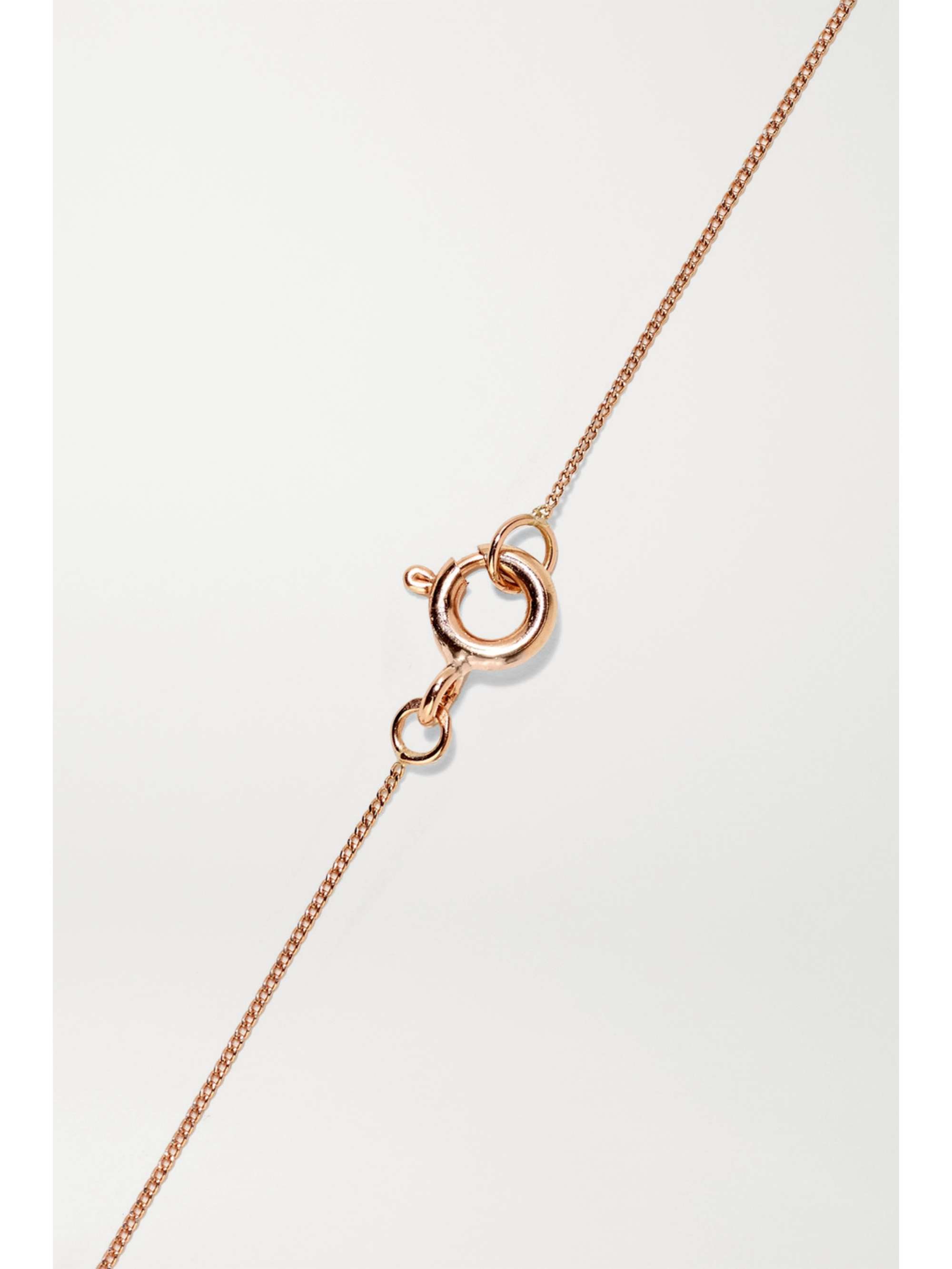 PASCALE MONVOISIN Cauri N°2 9-karat rose gold, onyx and diamond necklace