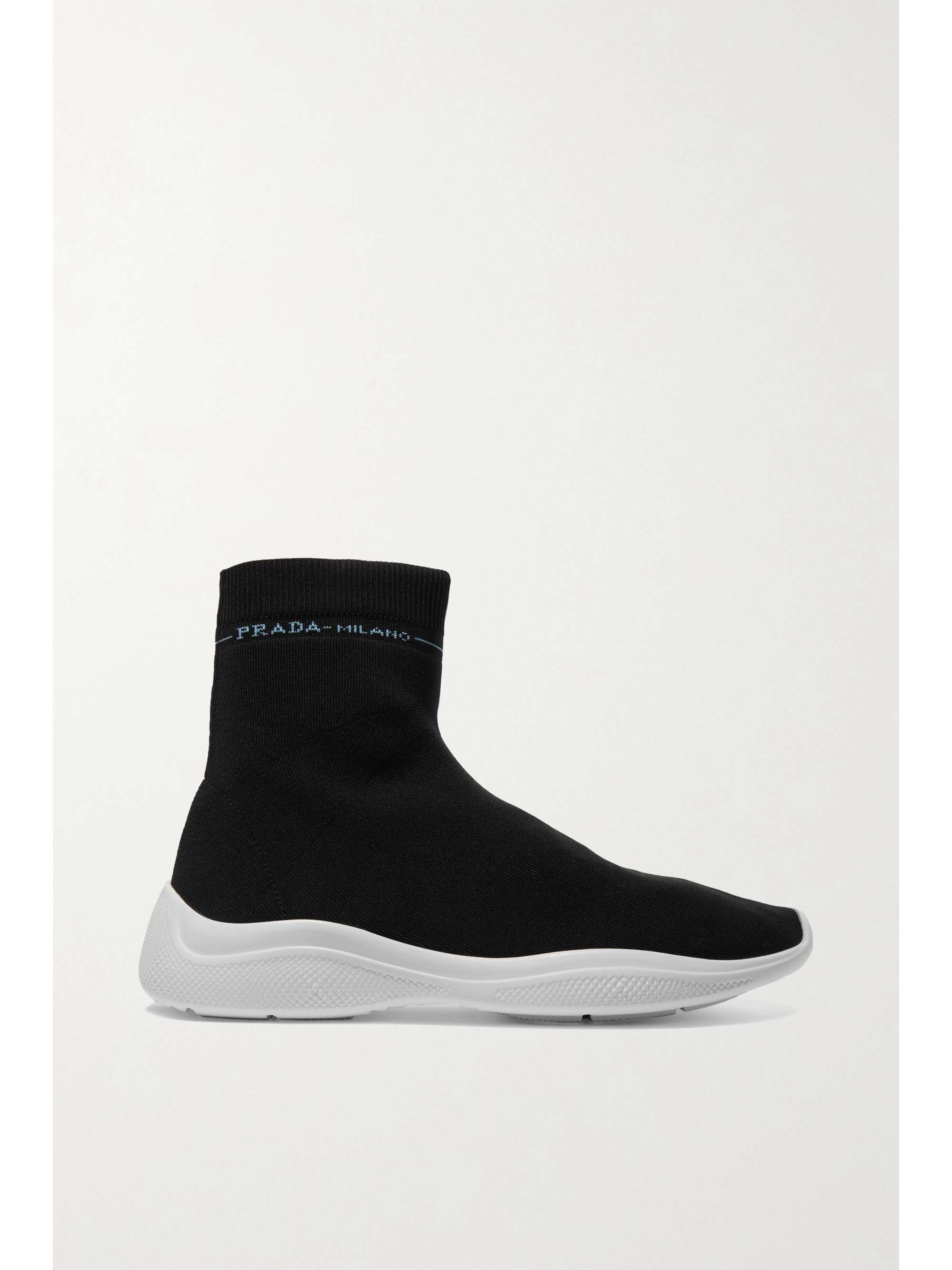 prada knit slip on sneakers