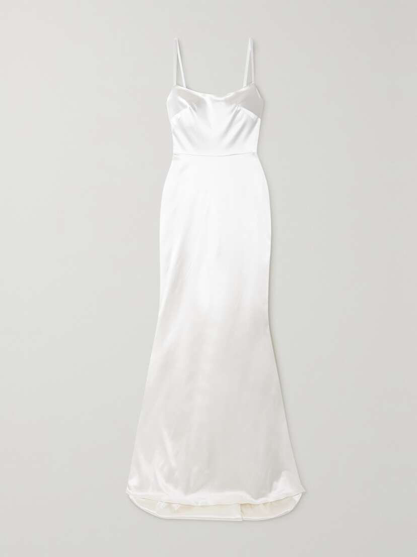 Halfpenny London Dion Stretch-duchesse Satin Gown - UK 16