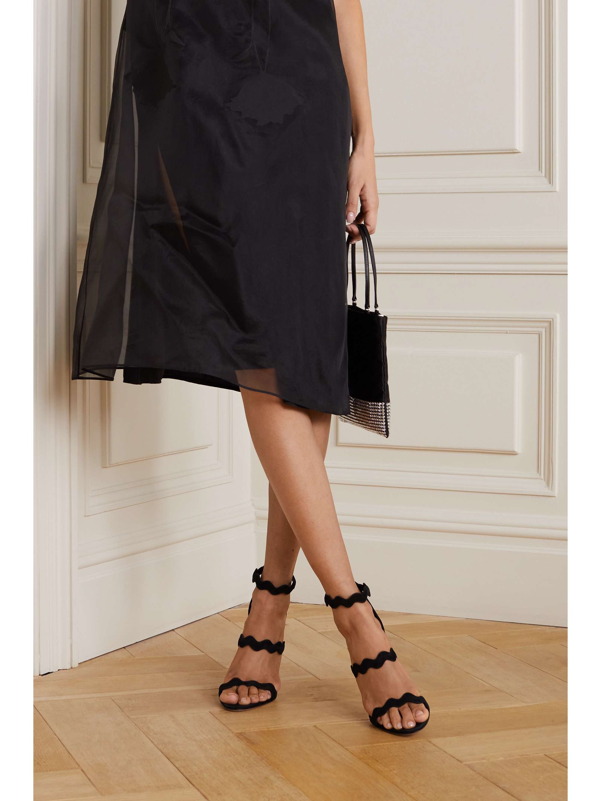 prada scalloped sandals