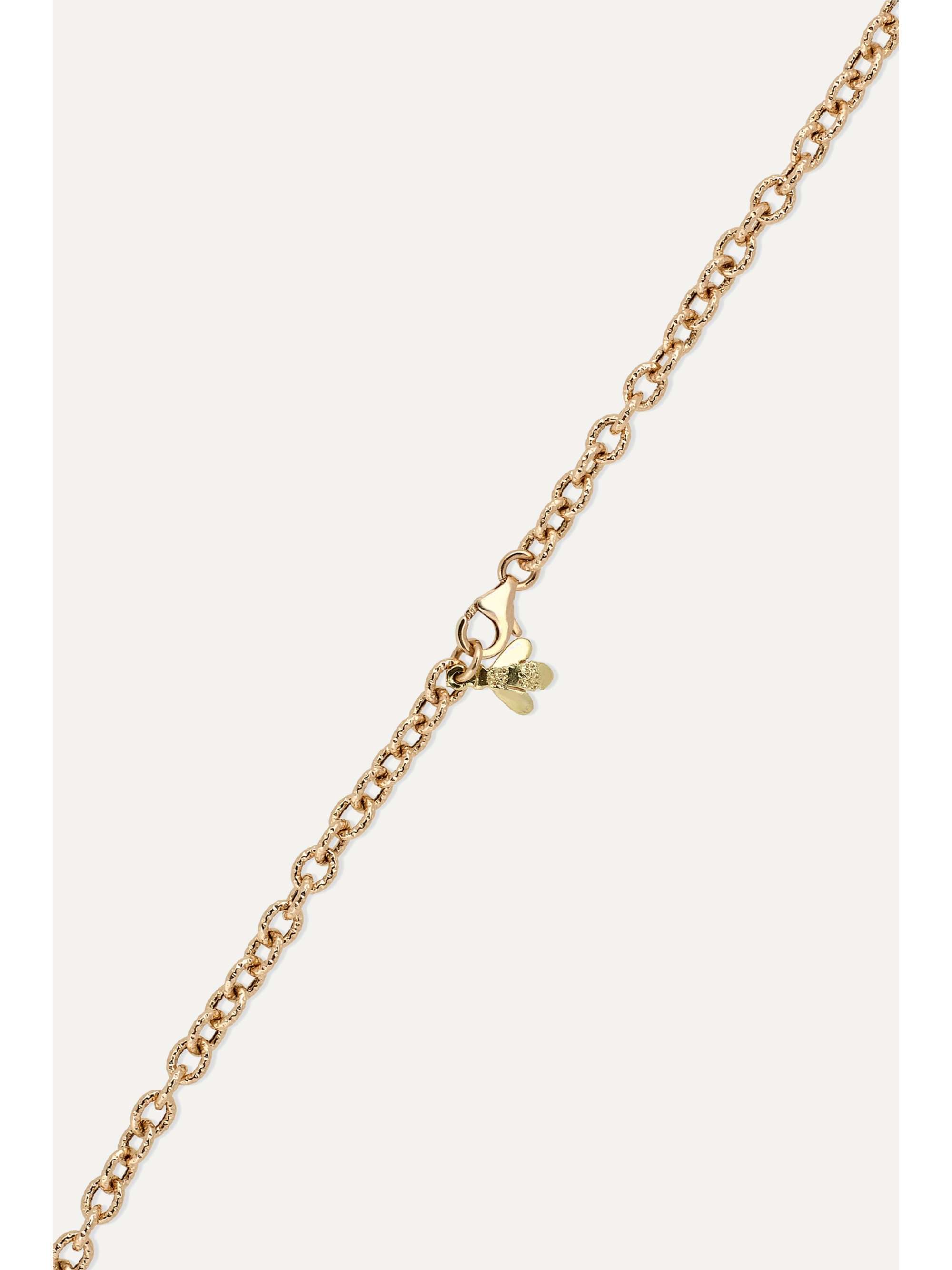 CAROLINA BUCCI 18-karat gold multi-stone necklace