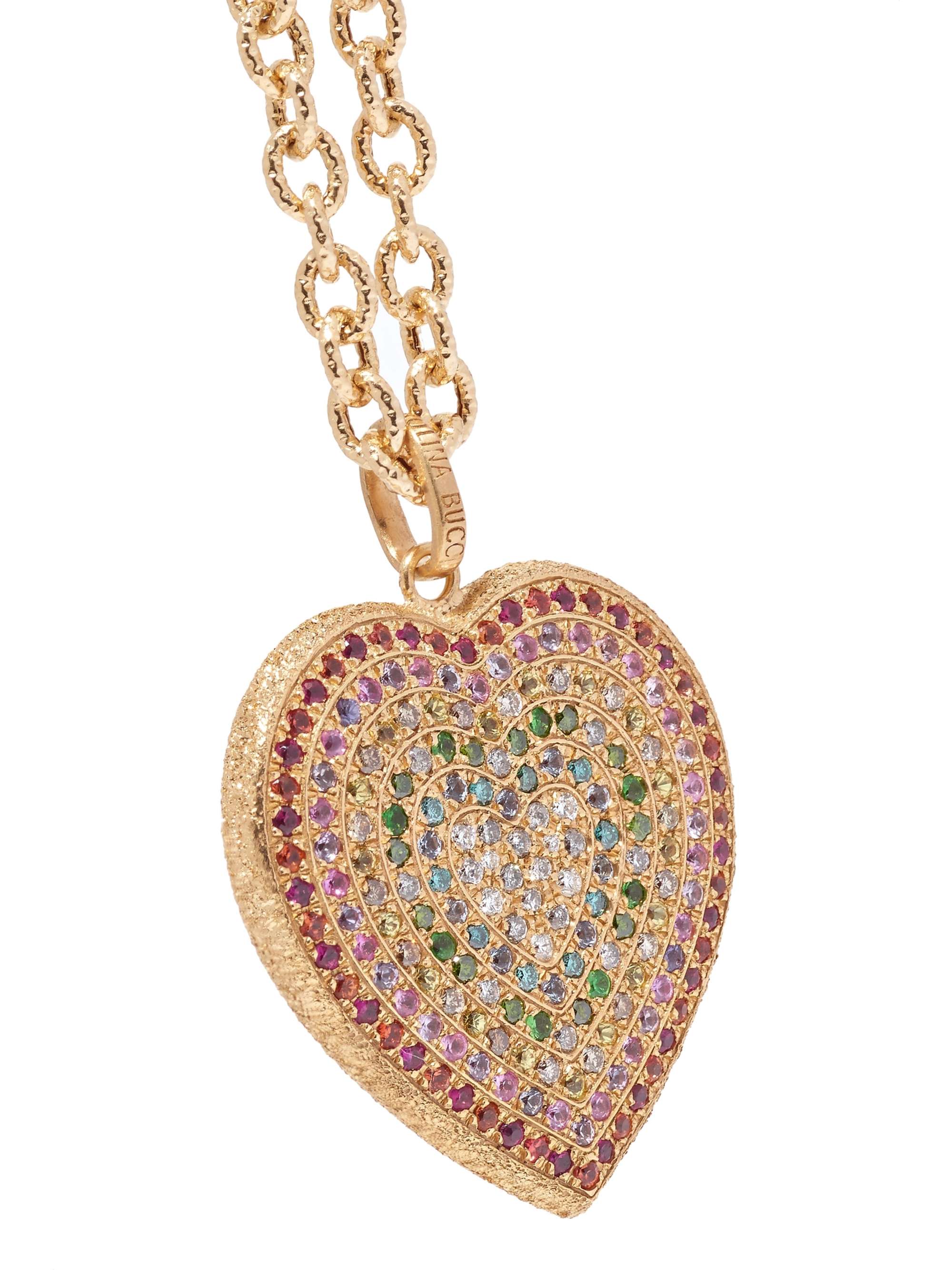 CAROLINA BUCCI 18-karat gold multi-stone necklace