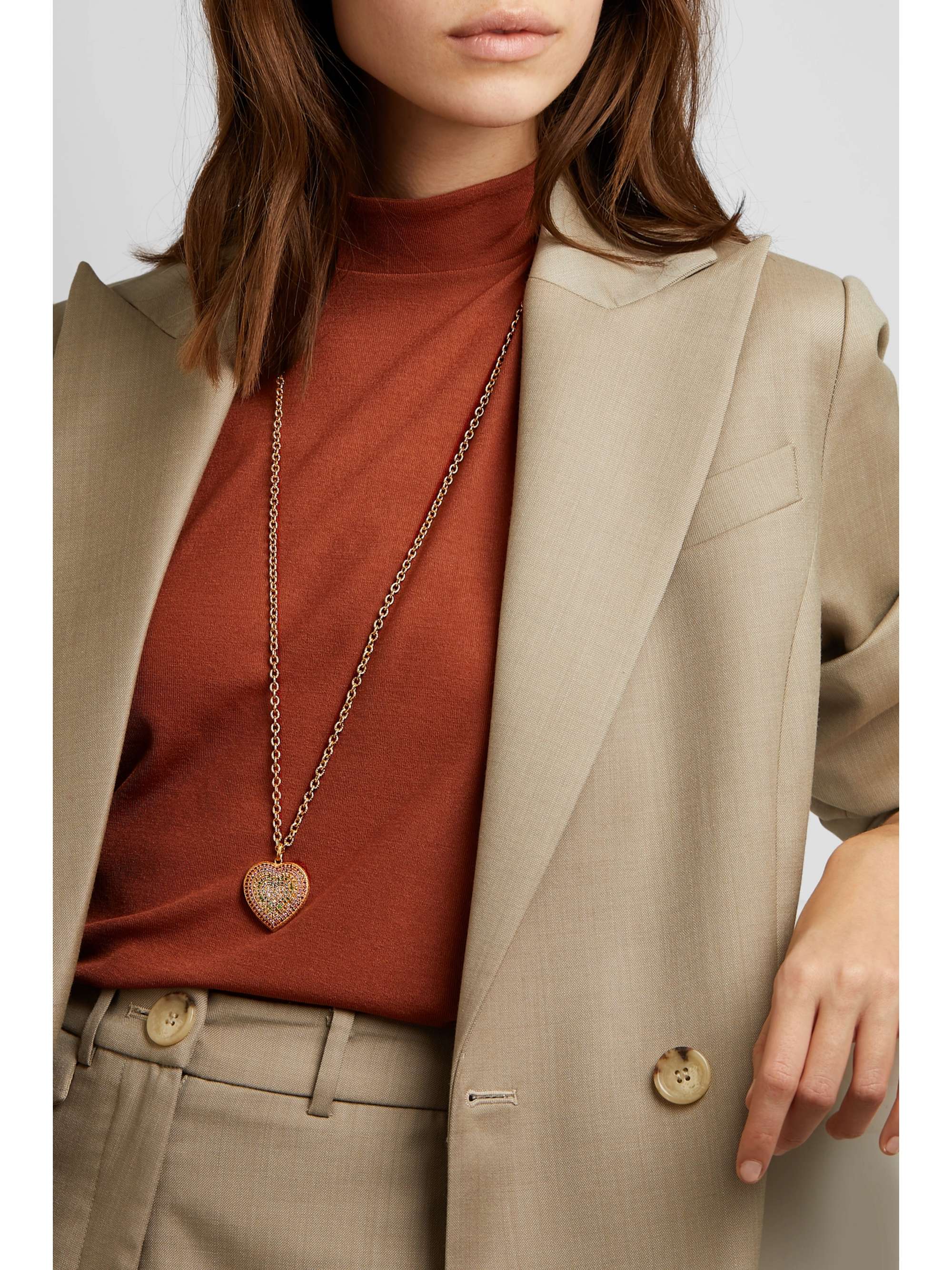 CAROLINA BUCCI 18-karat gold multi-stone necklace