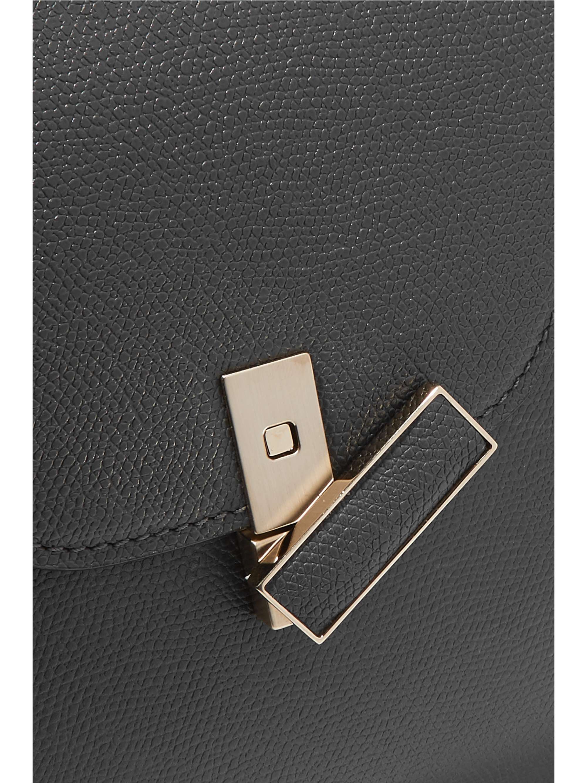 VALEXTRA Sac porté épaule en cuir texturé Iside Medium