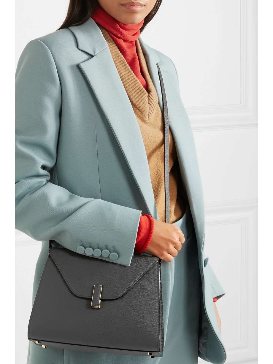 VALEXTRA Iside medium textured-leather shoulder bag | NET-A-PORTER