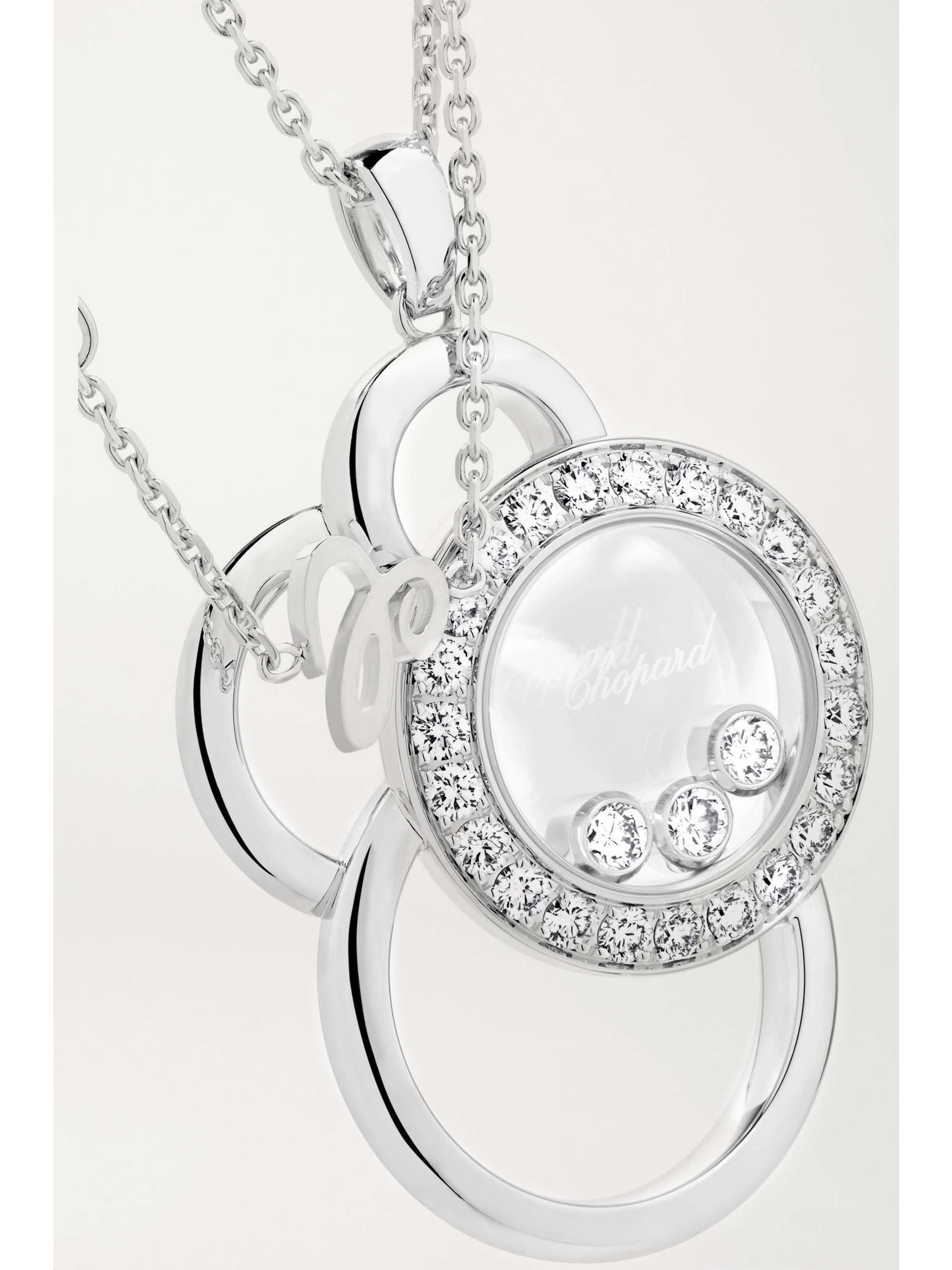 CHOPARD Happy Dreams 18-karat white gold diamond necklace