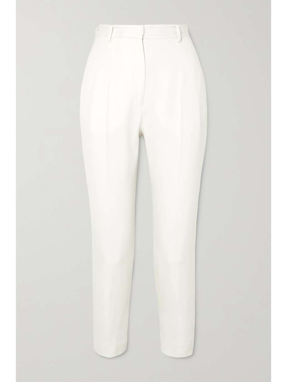 Grain de poudre wool slim-leg pants by ALEXANDER MCQUEEN, available on net-a-porter.com for $846.22 Kate Middleton Pants Exact Product 