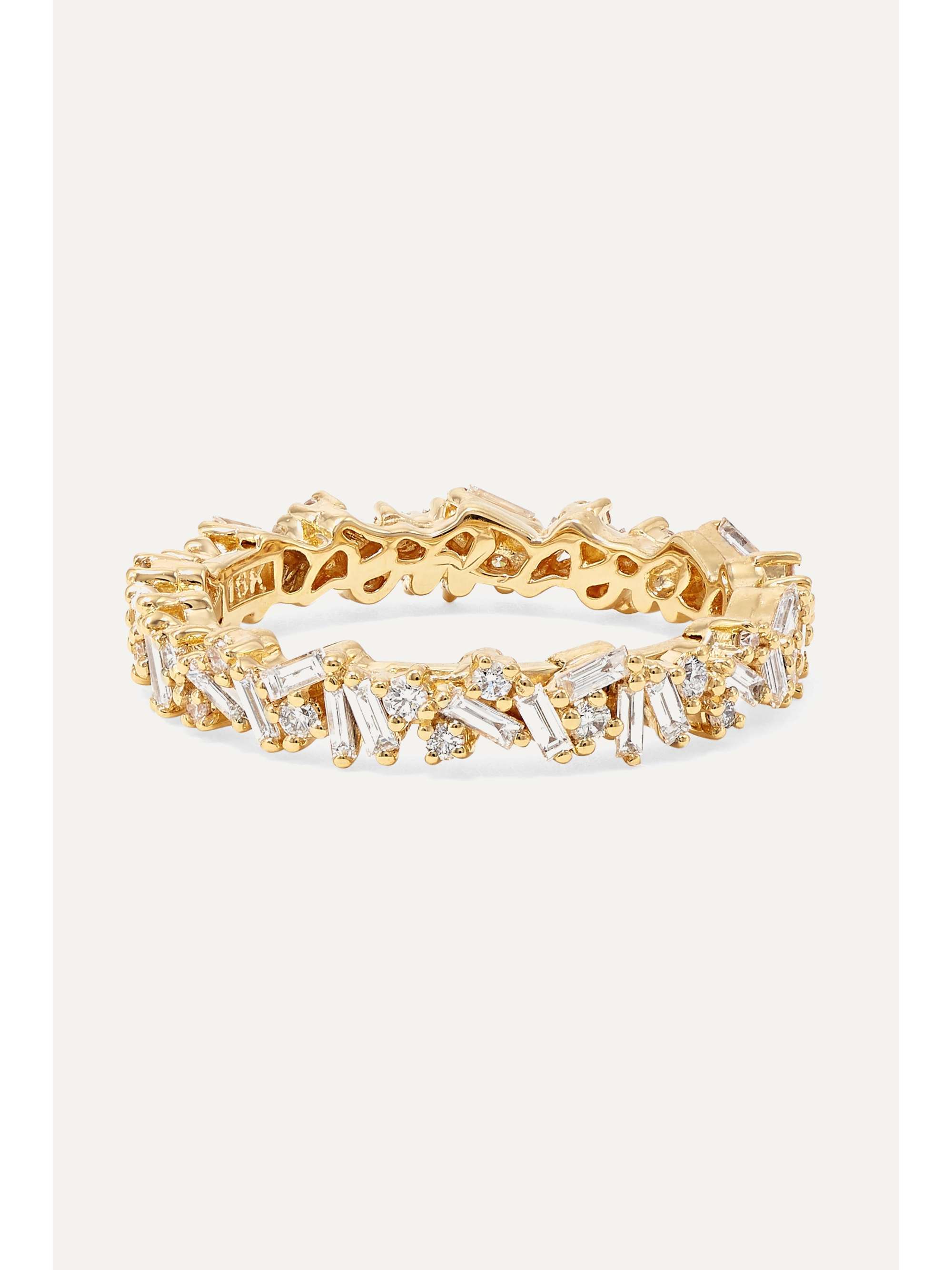 SUZANNE KALAN 18-karat gold diamond ring