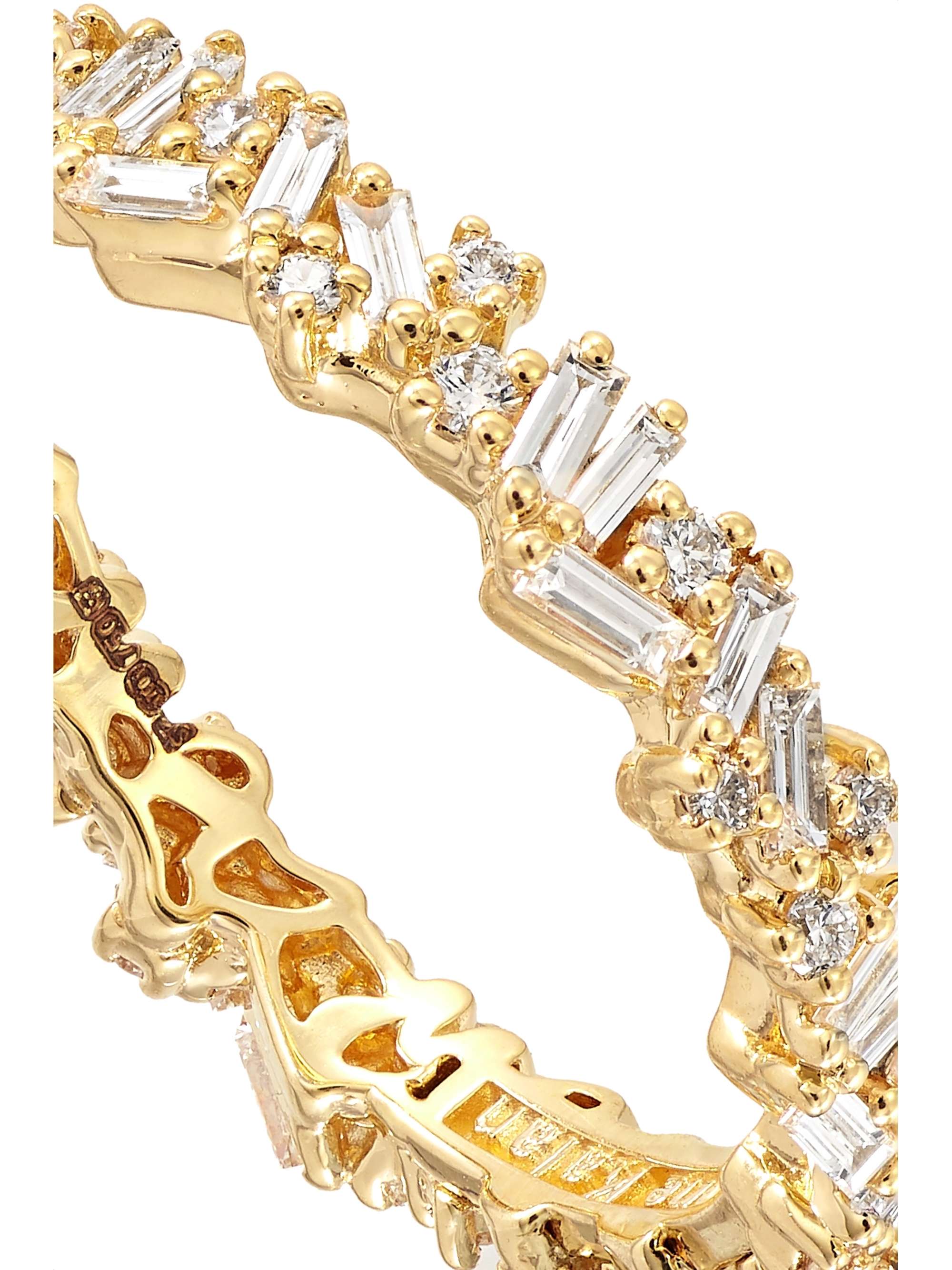 SUZANNE KALAN 18-karat gold diamond ring