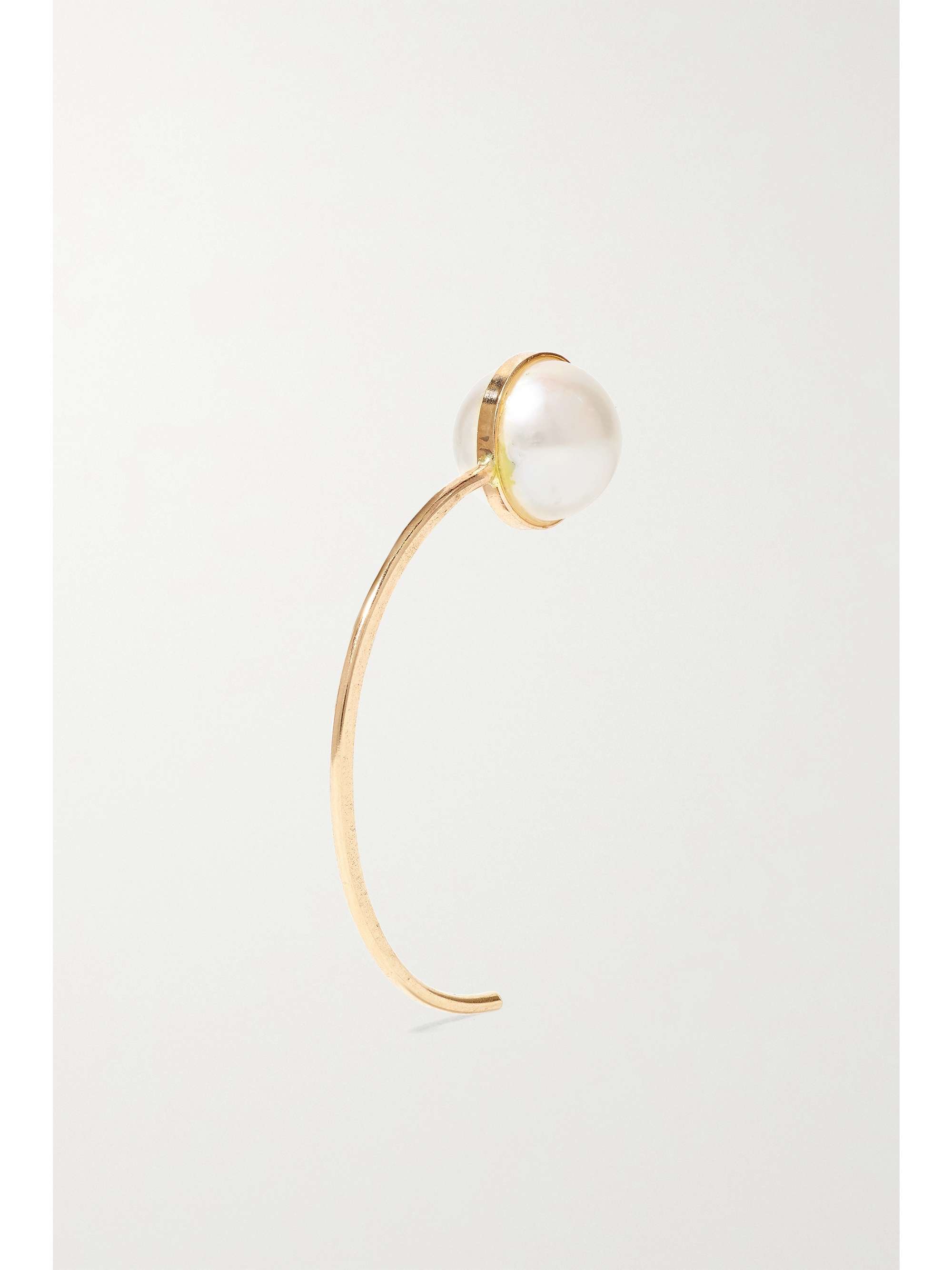MELISSA JOY MANNING 14-karat gold pearl earrings