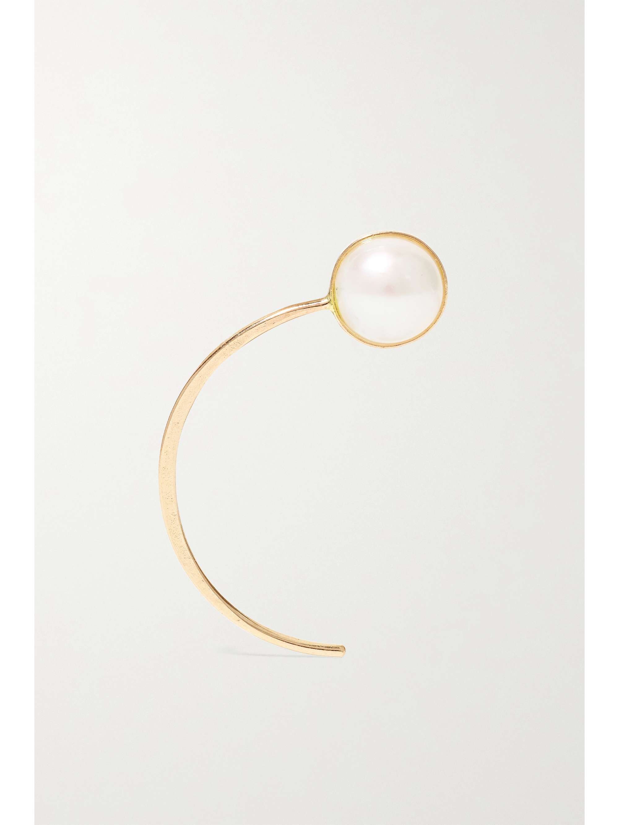 MELISSA JOY MANNING 14-karat gold pearl earrings