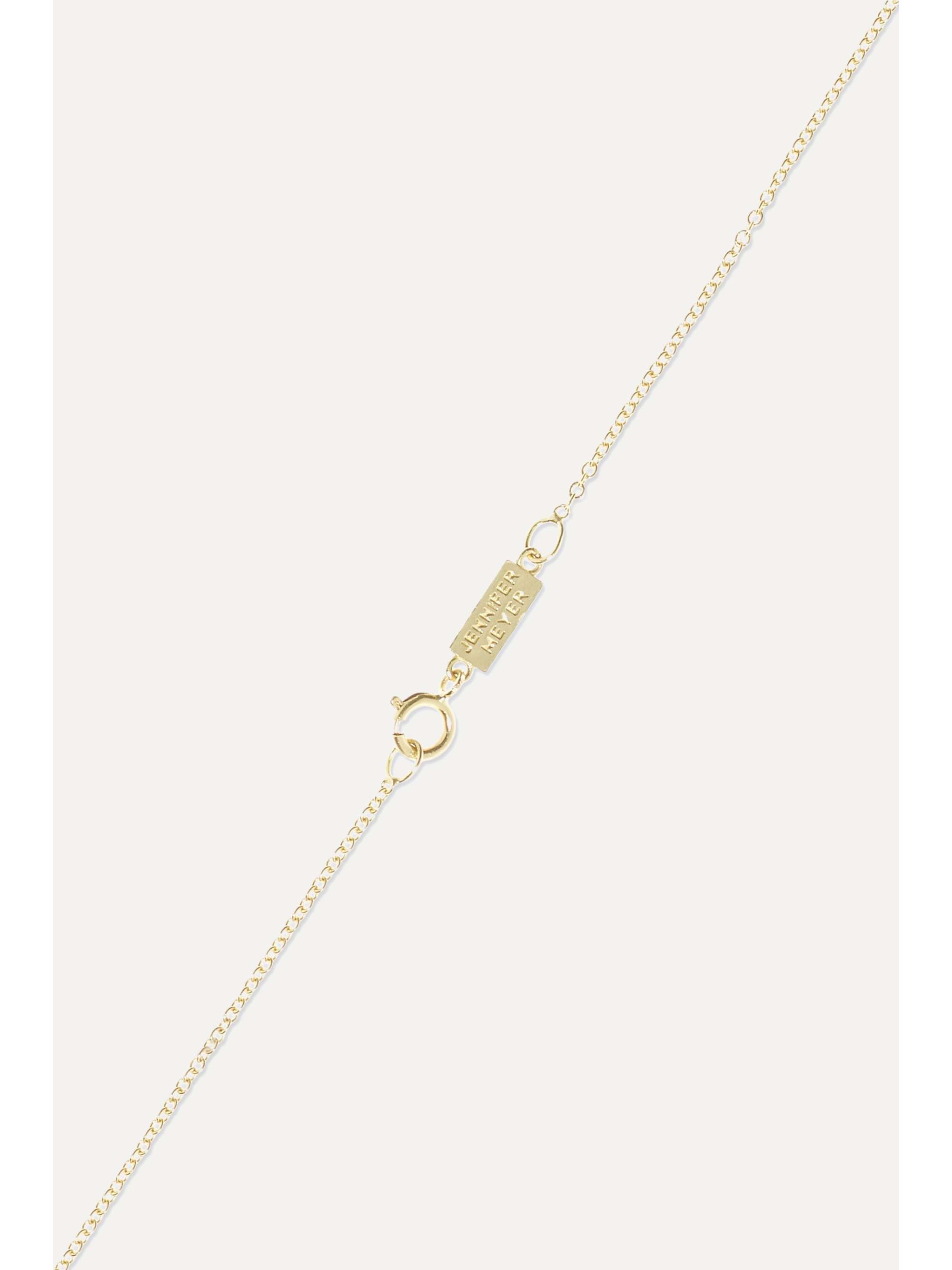 JENNIFER MEYER Love 18-karat gold diamond necklace