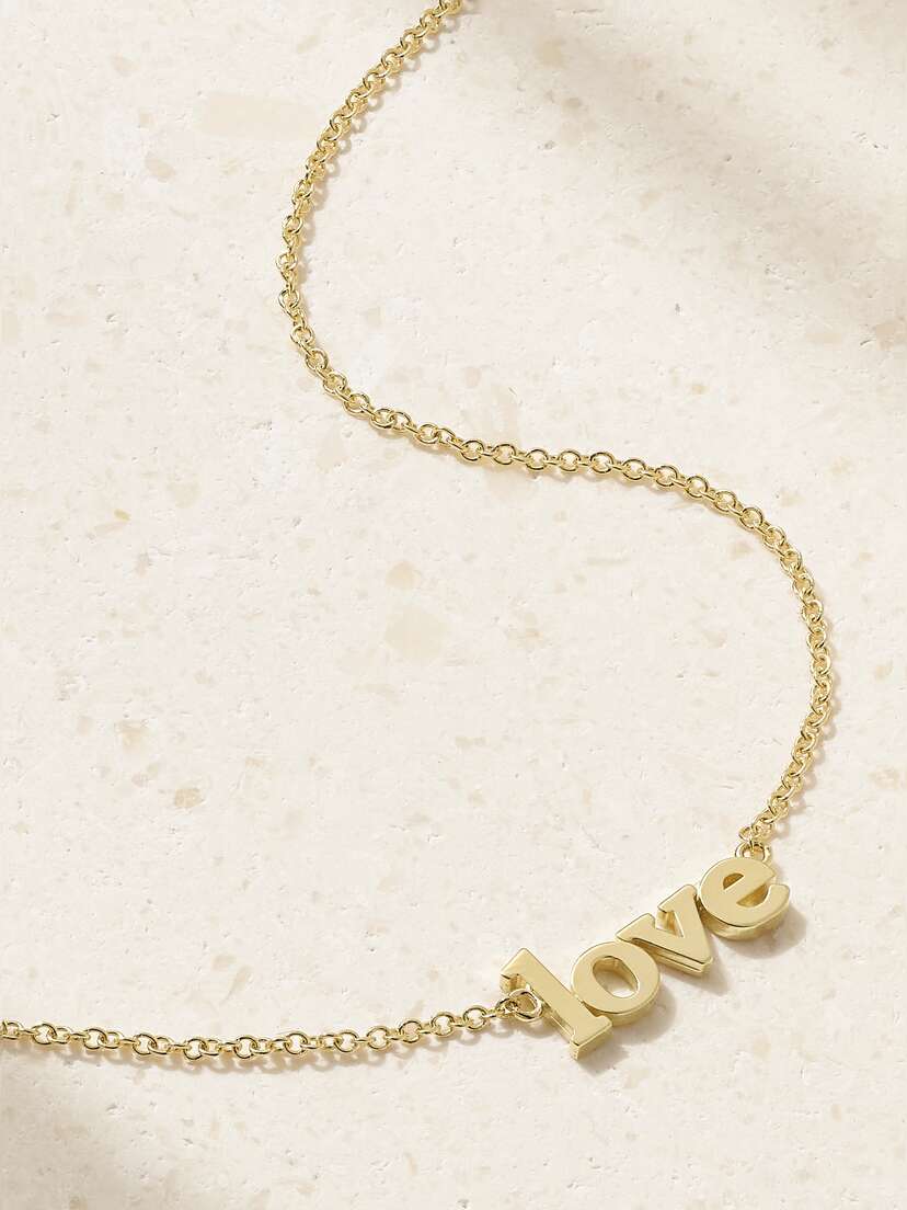 Jennifer Meyer Love 18-karat Gold Necklace
