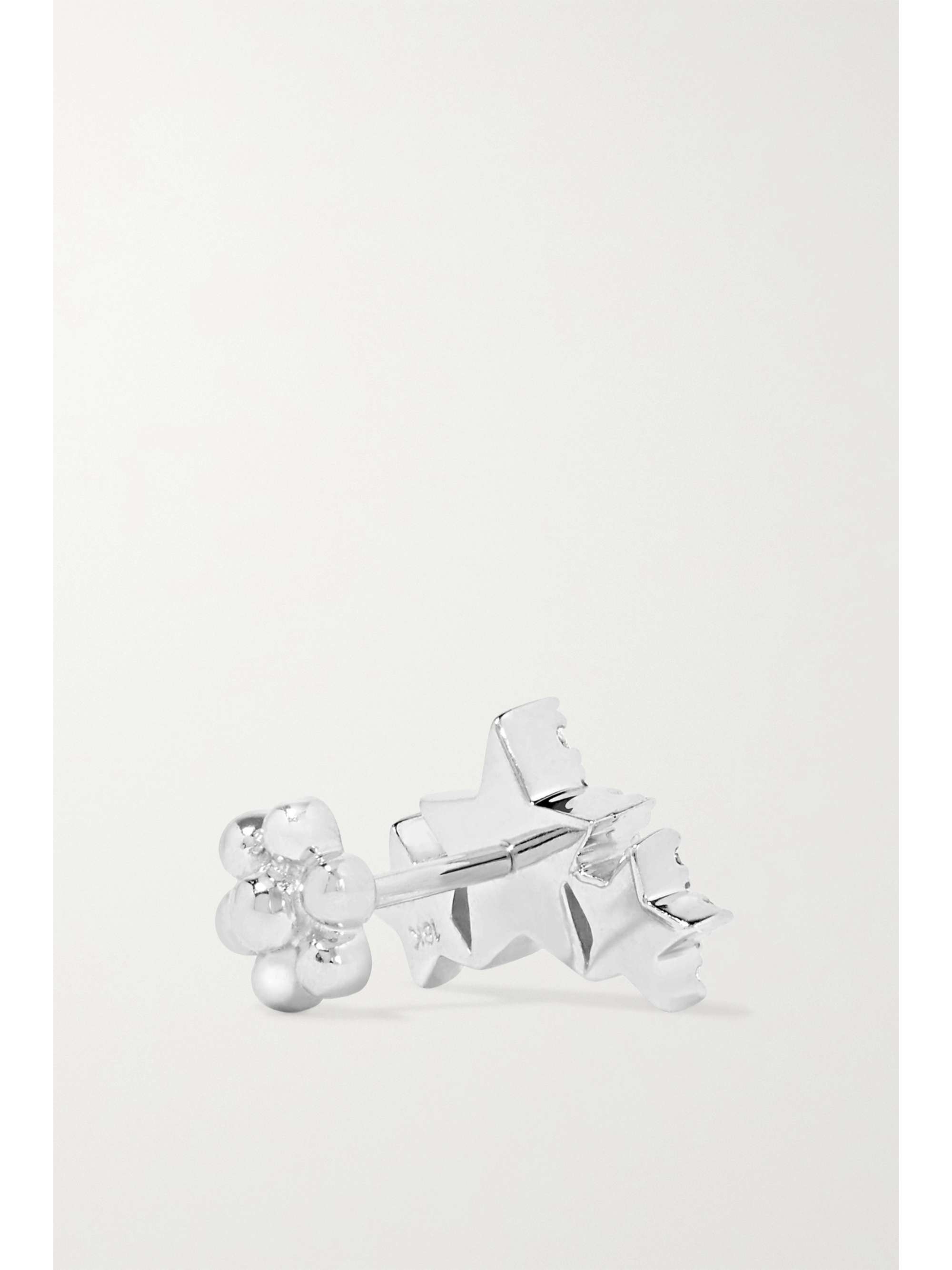 MARIA TASH Star Garland 14-karat white gold diamond earring