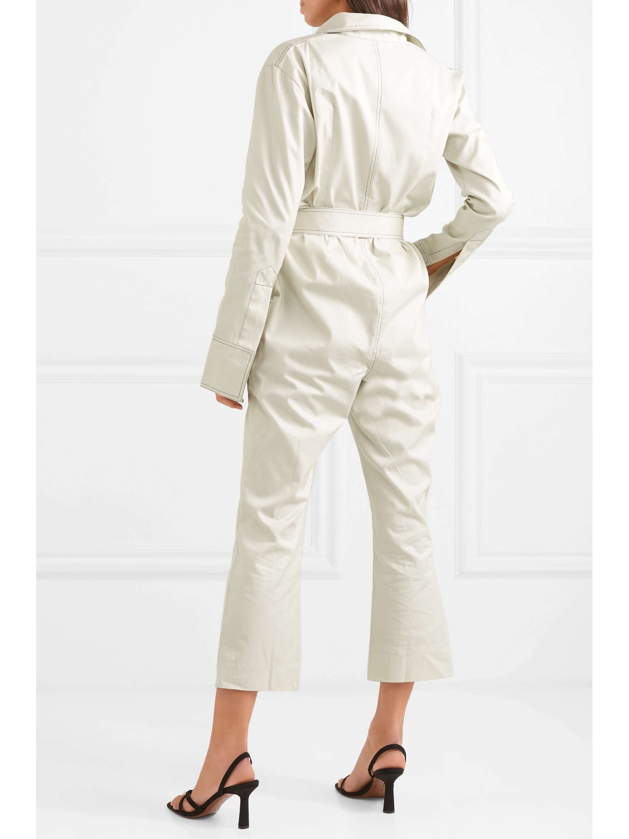 ORSEUND IRIS Workwear belted cotton-gabardine jumpsuit