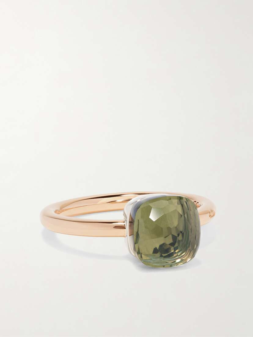 Pomellato Nudo Petit 18-karat Rose Gold Prasiolite Ring