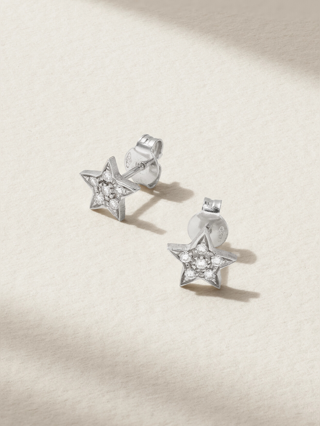 Carolina Bucci - Superstellar 18-karat White Gold Diamond Earrings - One size