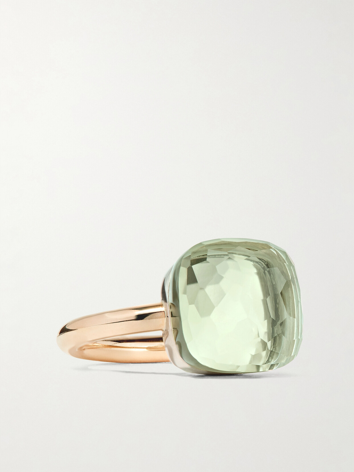 Pomellato Nudo Maxi 18-karat Rose Gold Prasiolite Ring